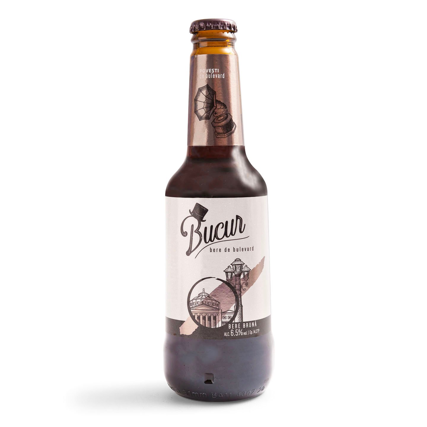Bere brună Bucur 0.35L