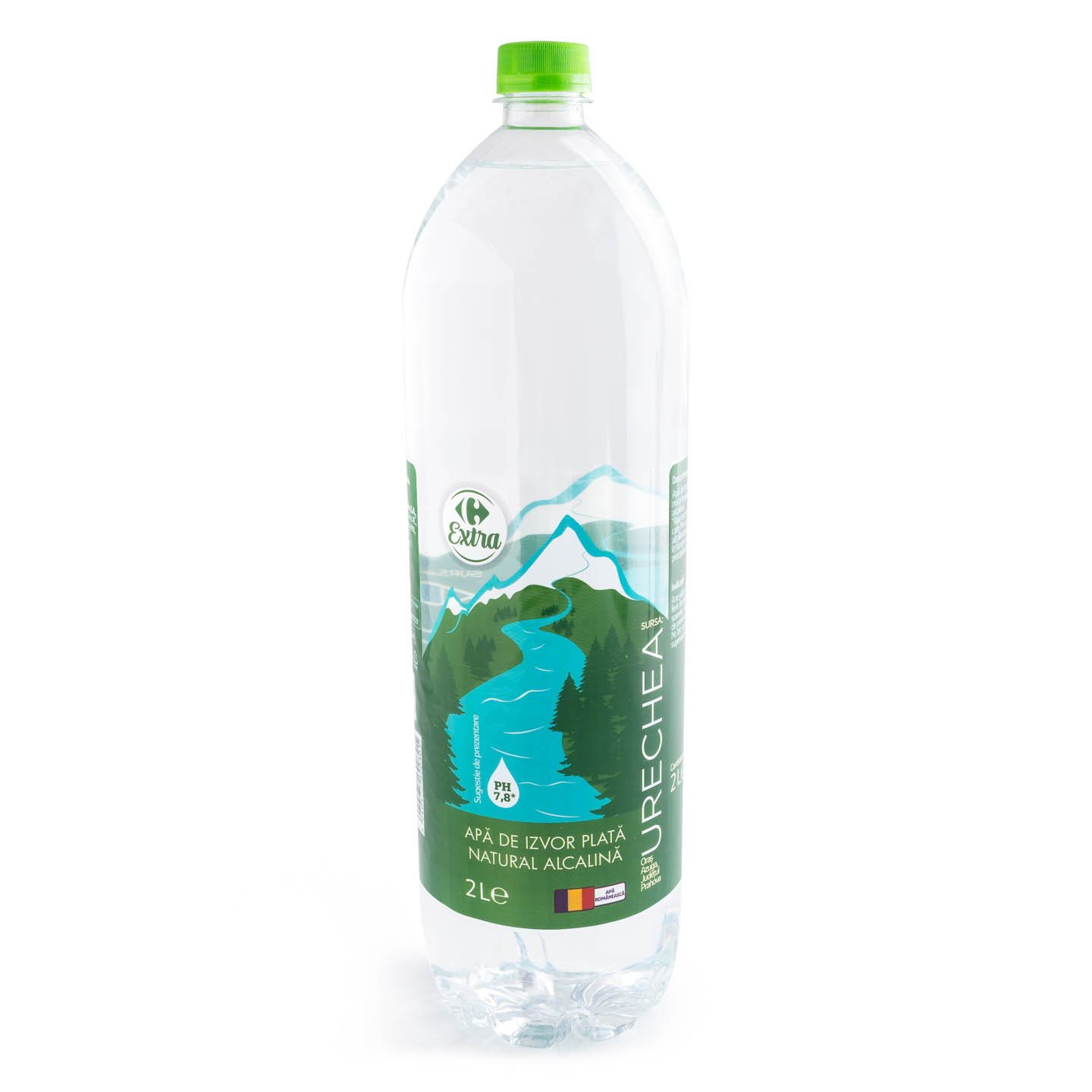 Apă plată de izvor, alcalină  Carrefour Extra 2L