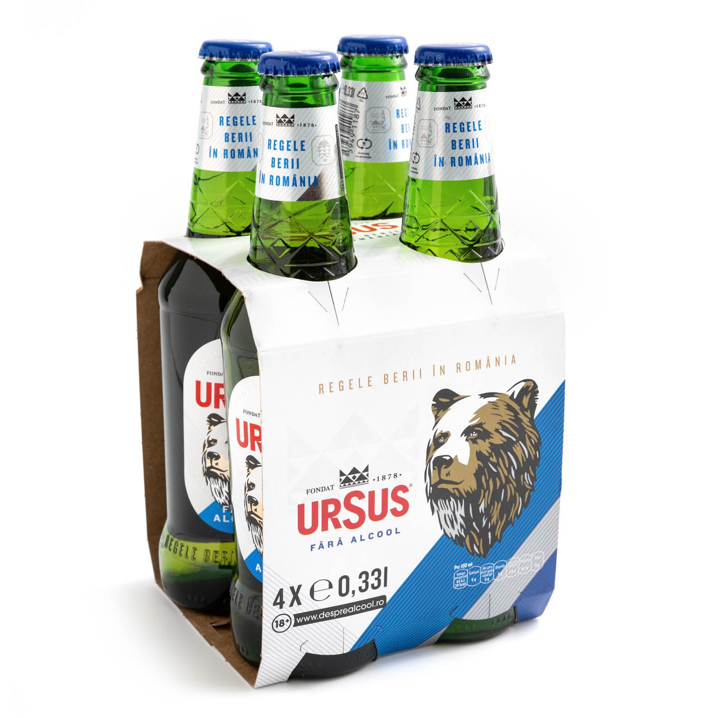 Bere fără alcool Ursus 4x0.33L, per pachet