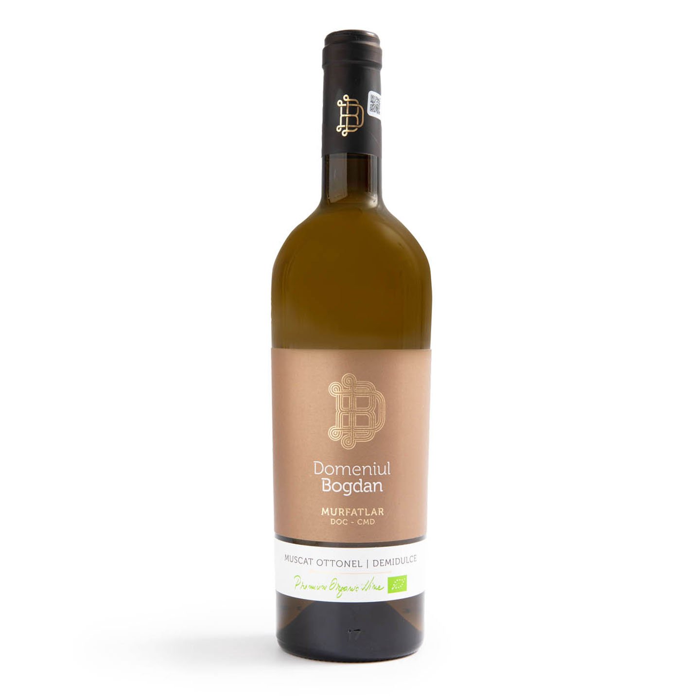 Vin Alb Muscat Ottonel, demidulce Domeniul Bogdan 0.75L