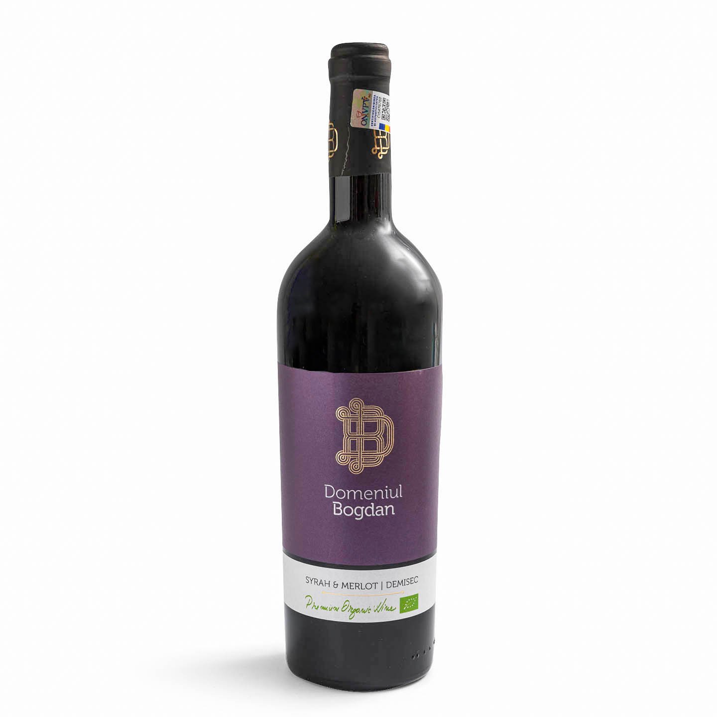 Vin Roșu Syrah & Merlot, demisec Domeniul Bogdan 0.75L