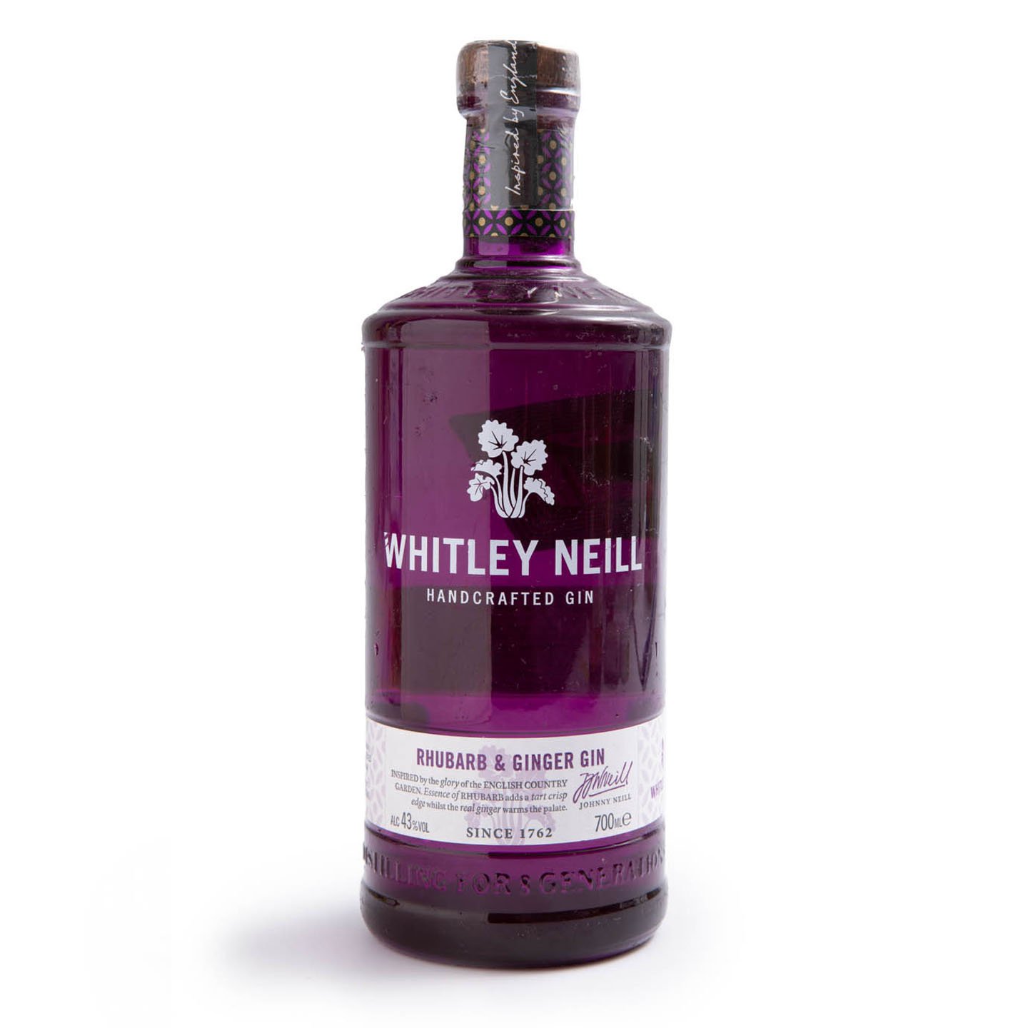 Gin cu aromă de rubarbă și ghimbir Whitley Neill 0.7L