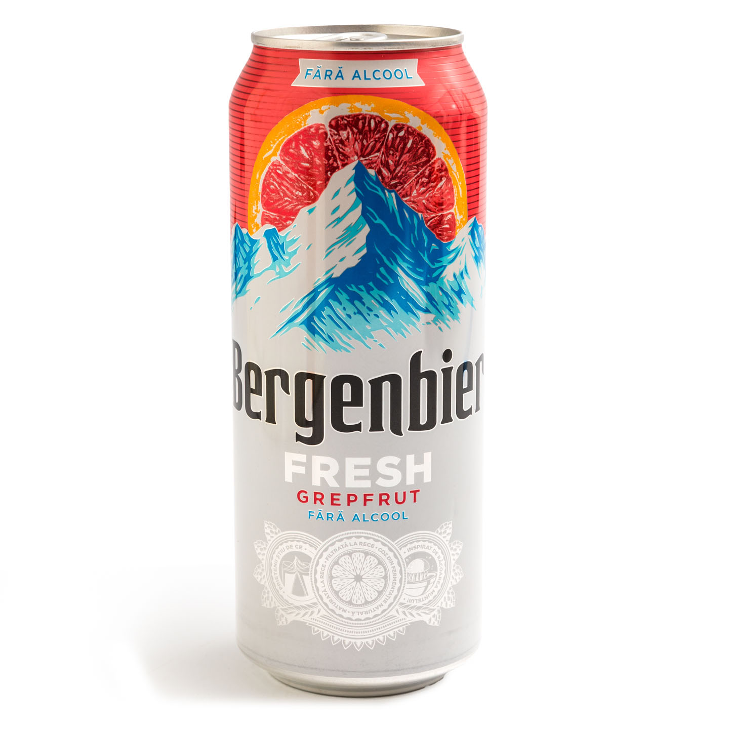 Bere fără alcool cu aromă de lămâie / grapefruit Bergenbier Fresh 0.5L