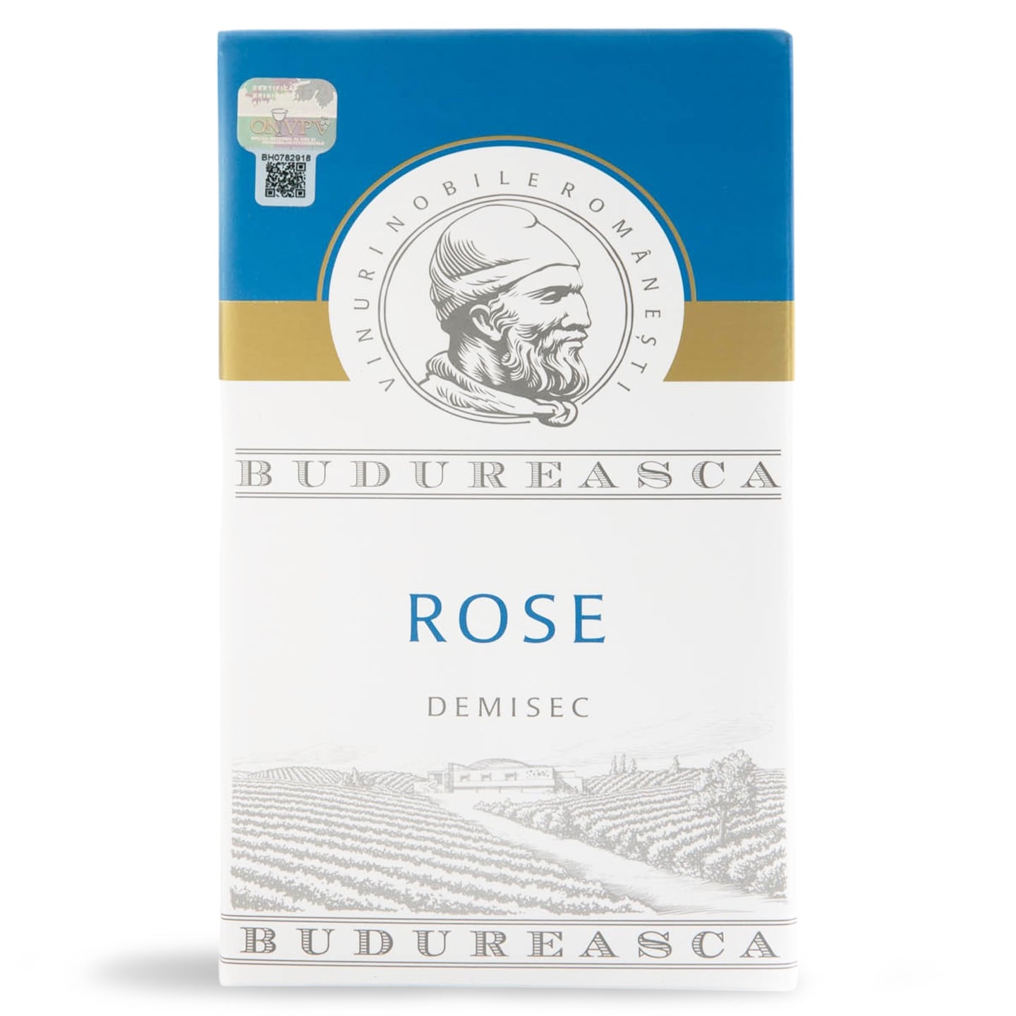 Vin rose demisec, bag in box, Budureasca, 2 L