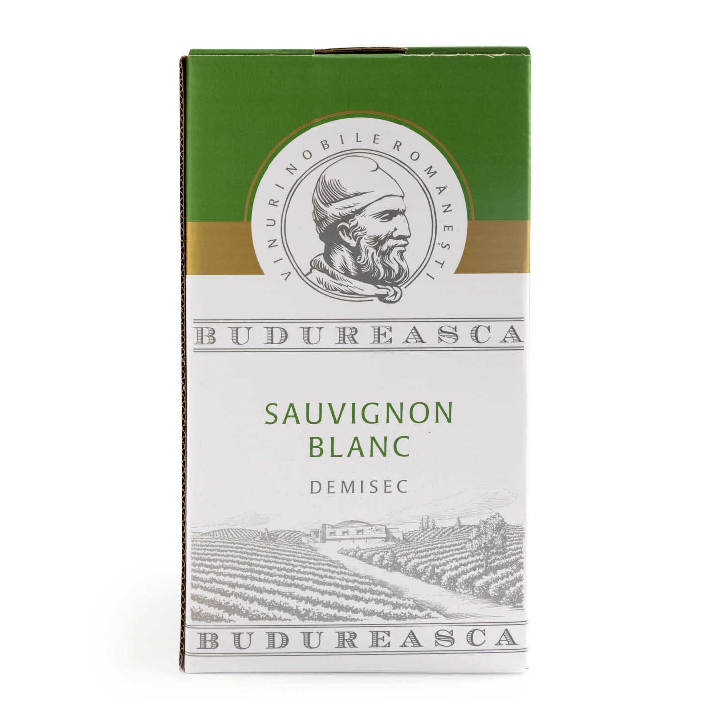 Vin alb demisec bag in box Sauvignon Blanc, Budureasca, 2 L