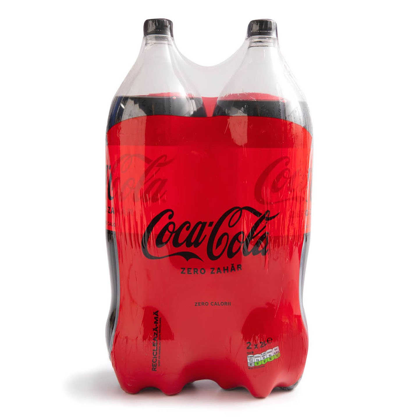 Băutură răcoritoare carbogazoasă Coca Cola Zero, 2x2L, per pachet