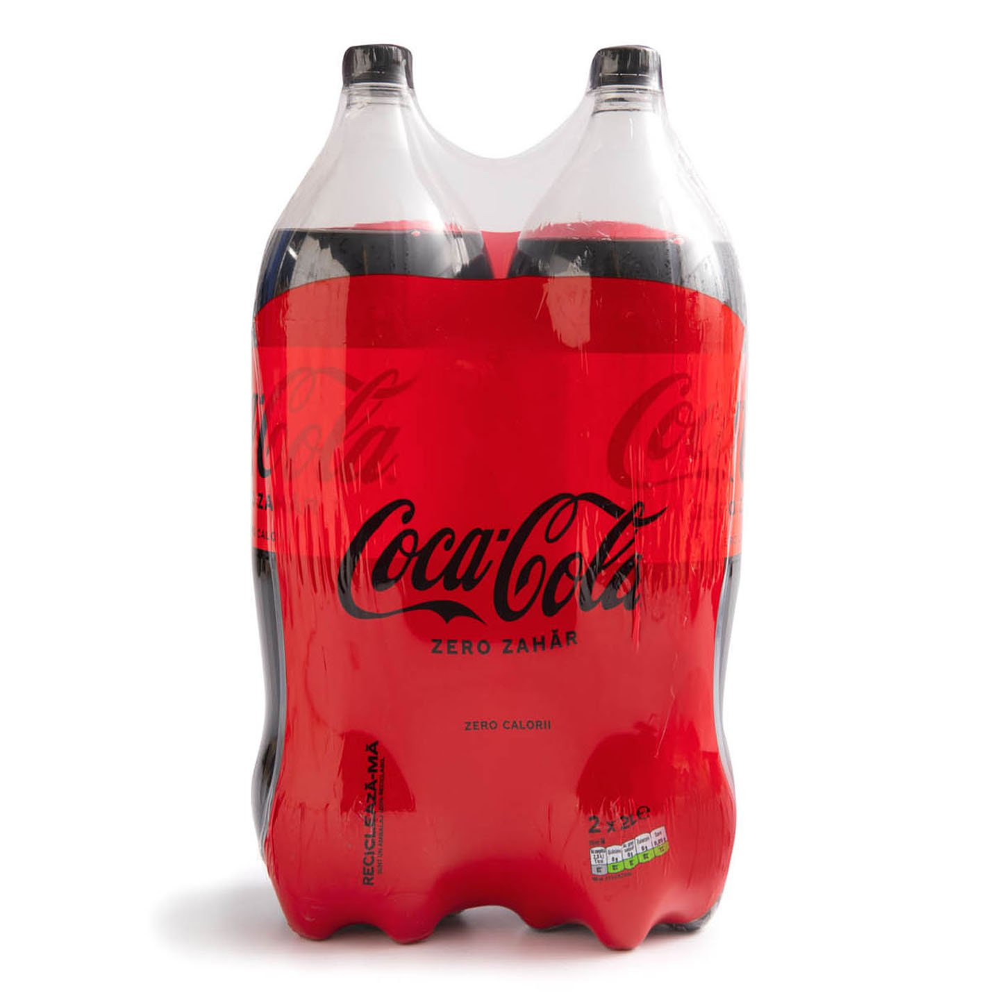 Băutură răcoritoare carbogazoasă Coca-Cola Zero 2x2L, per pachet