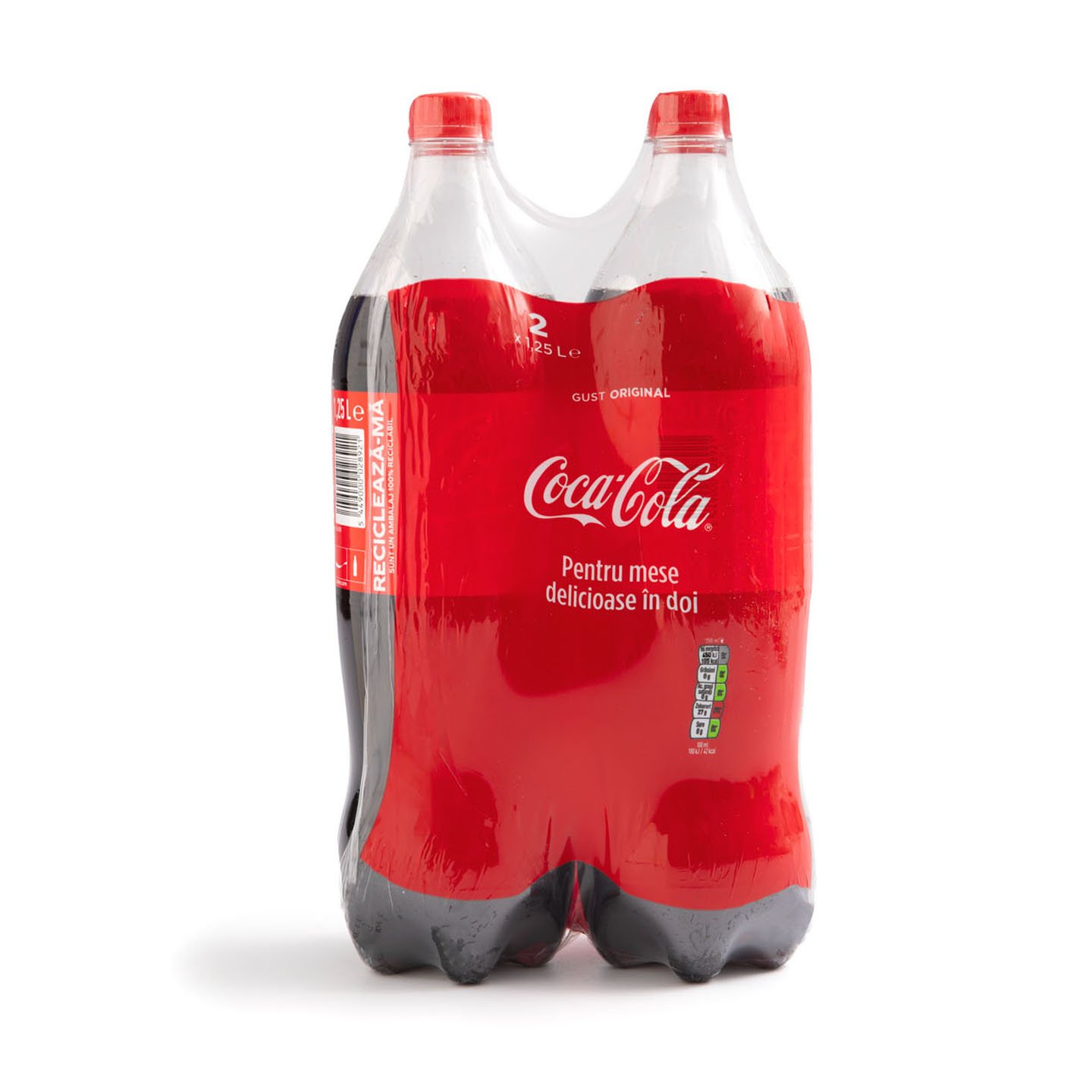 Băutură răcoritoare carbogazoasă Coca Cola 2x1.25L, per pachet