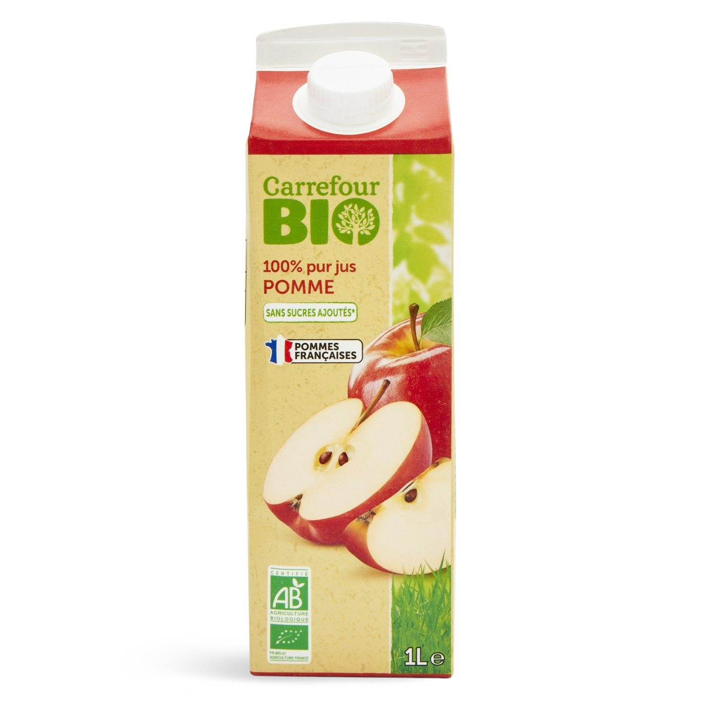 Suc de mere 100% Carrefour Bio 1L