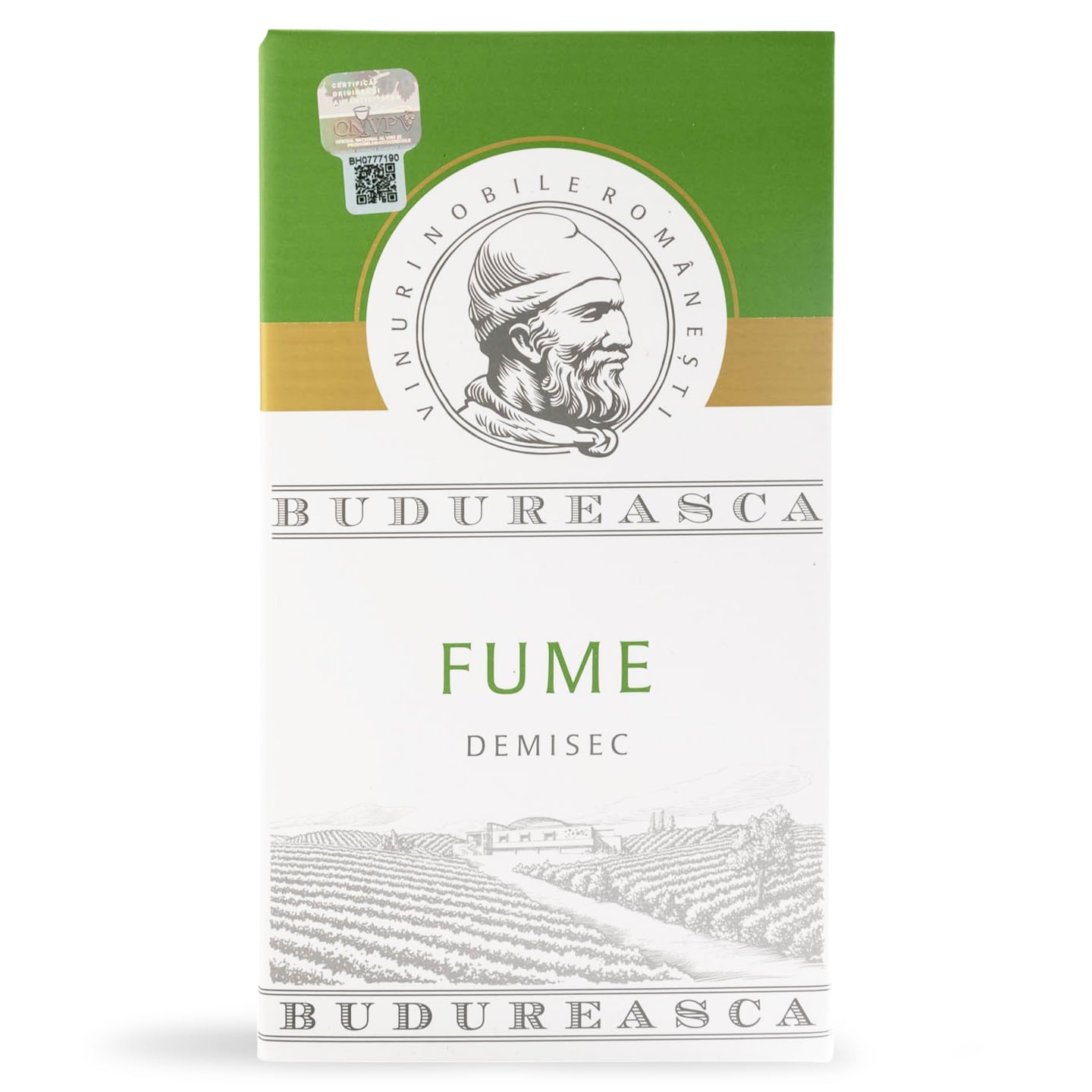 Vin alb demisec bag in box Fume, Budureasca 2 L