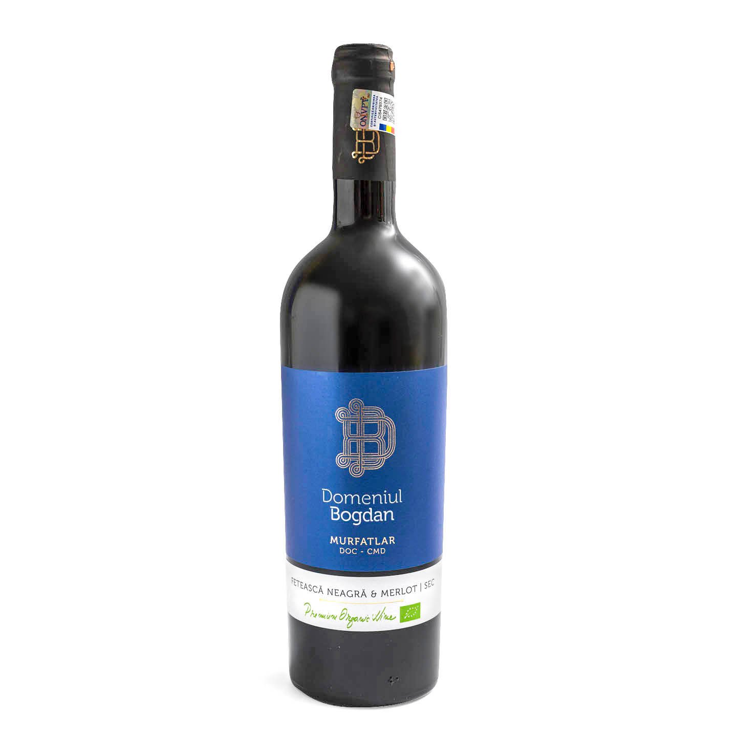 Vin roșu Fetească Neagră &Merlot, Gama Clasic Domeniul Bogdan 0.75L