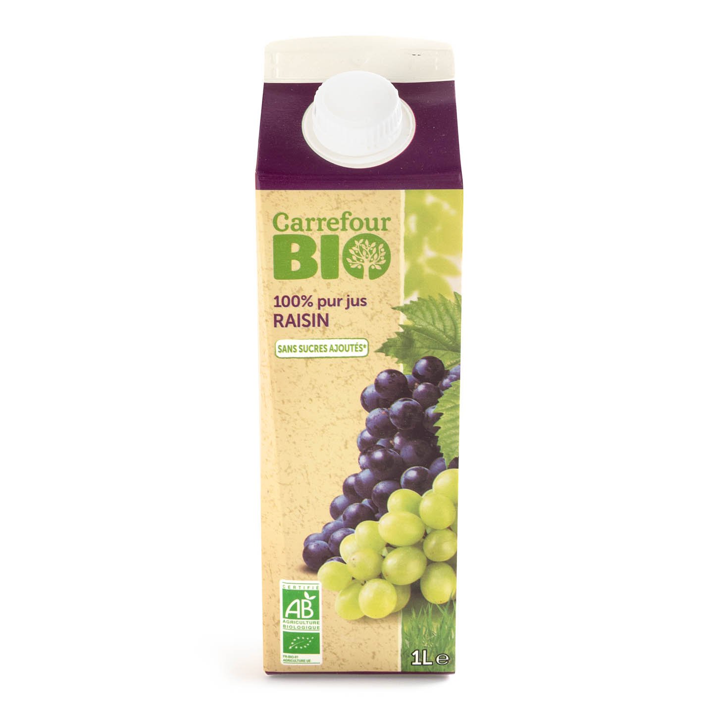 Suc de struguri Carrefour Bio 1L