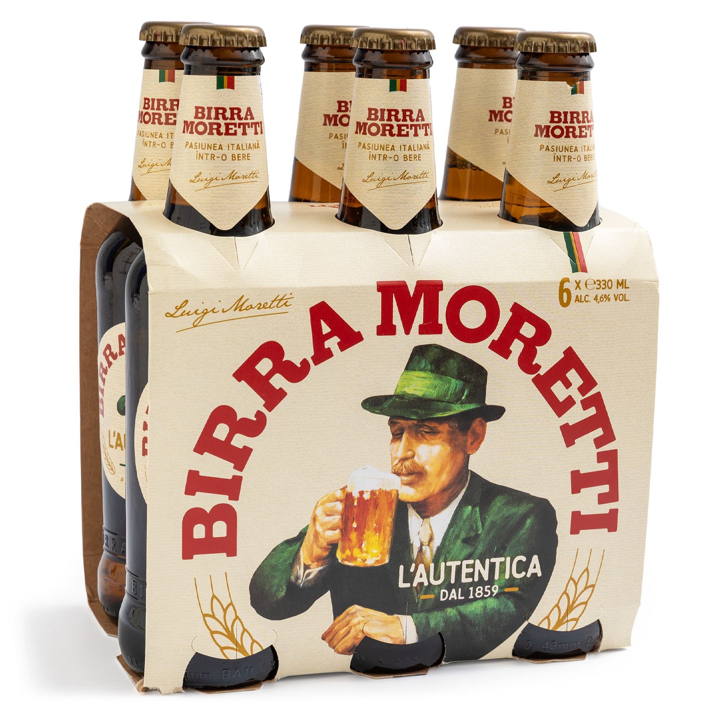 Bere Birra Moretti 6x0.33L, per pachet