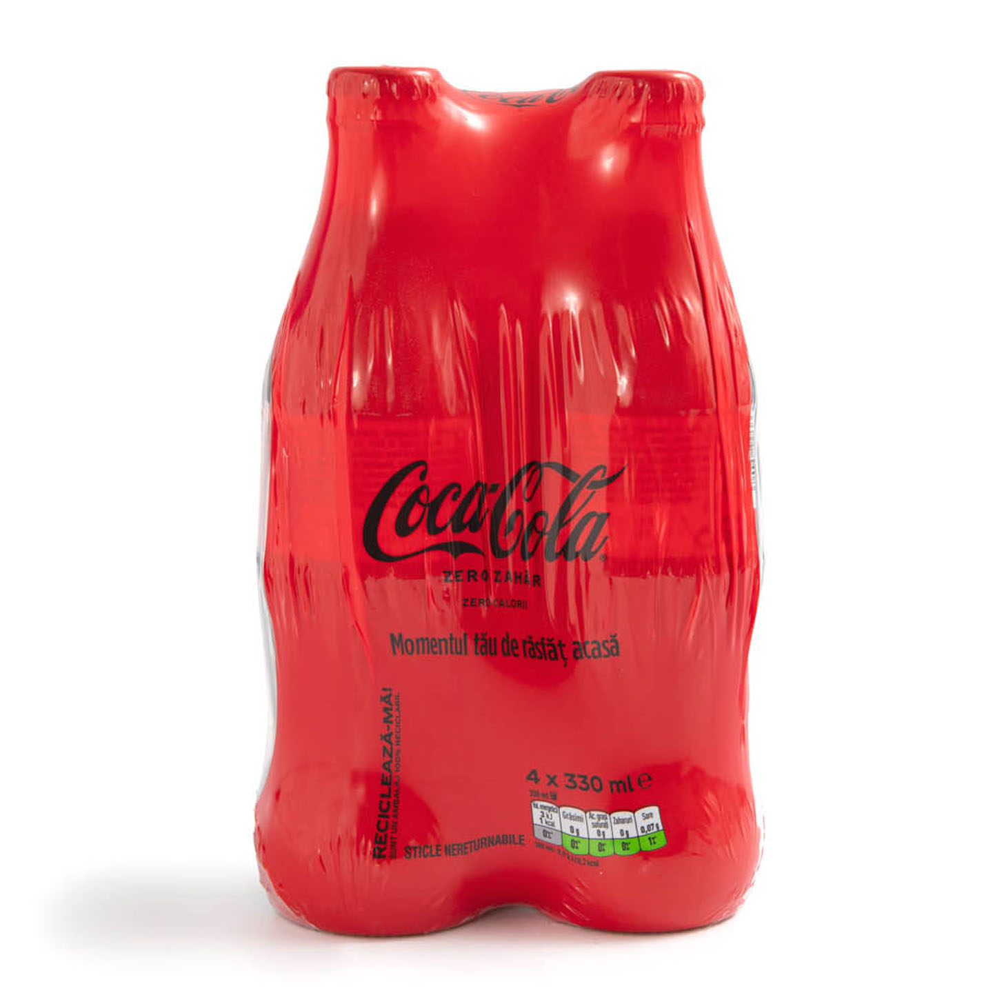 Băutură răcoritoare carbogazoasă, Coca Cola Zero 4x0.33L