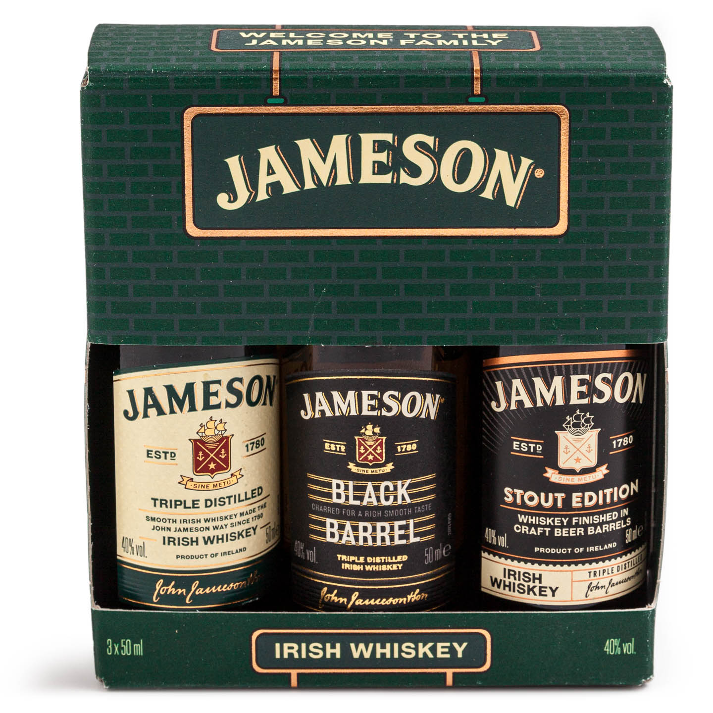 Whisky Jameson 3x0.05L, per pachet