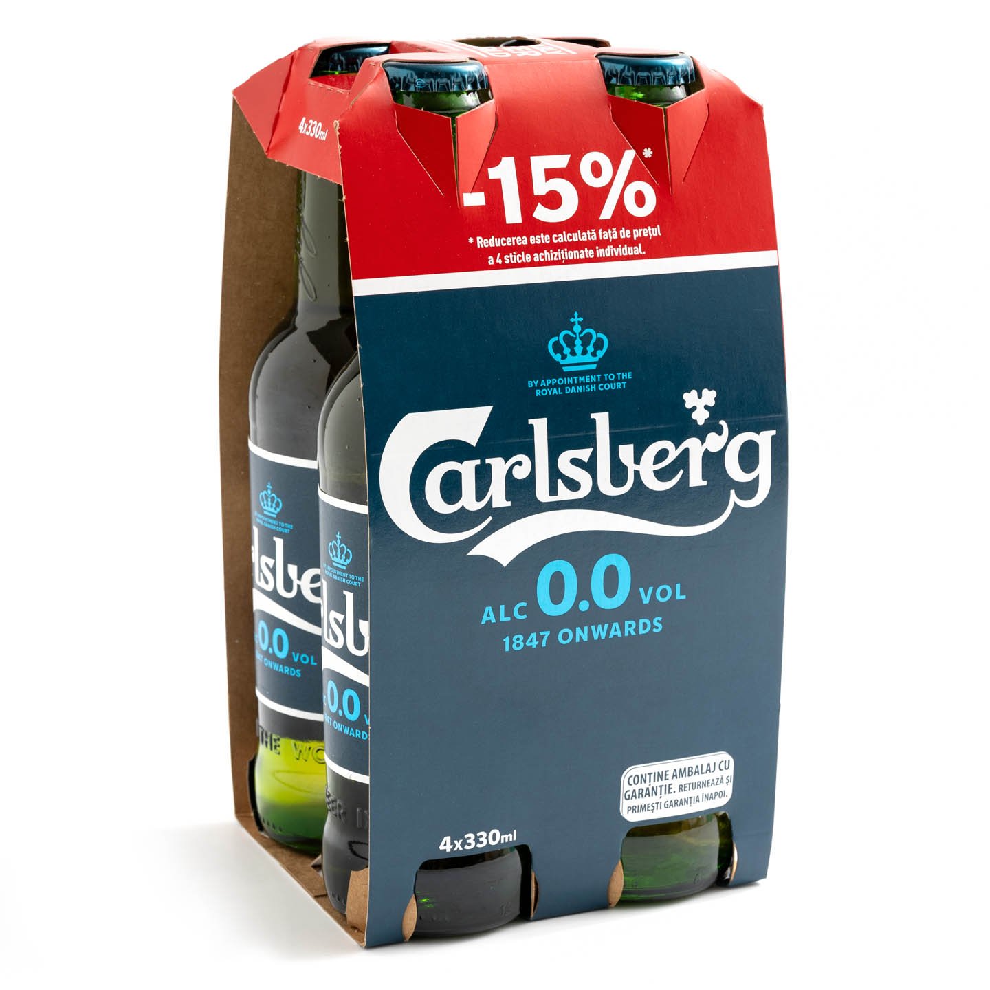 Bere fără alcool Carlsberg 4x0.33L, per pachet