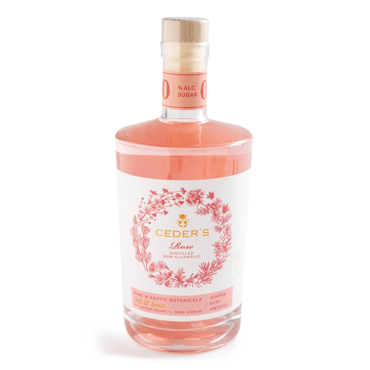 Gin Rose fără alcool Ceder's 0.5L