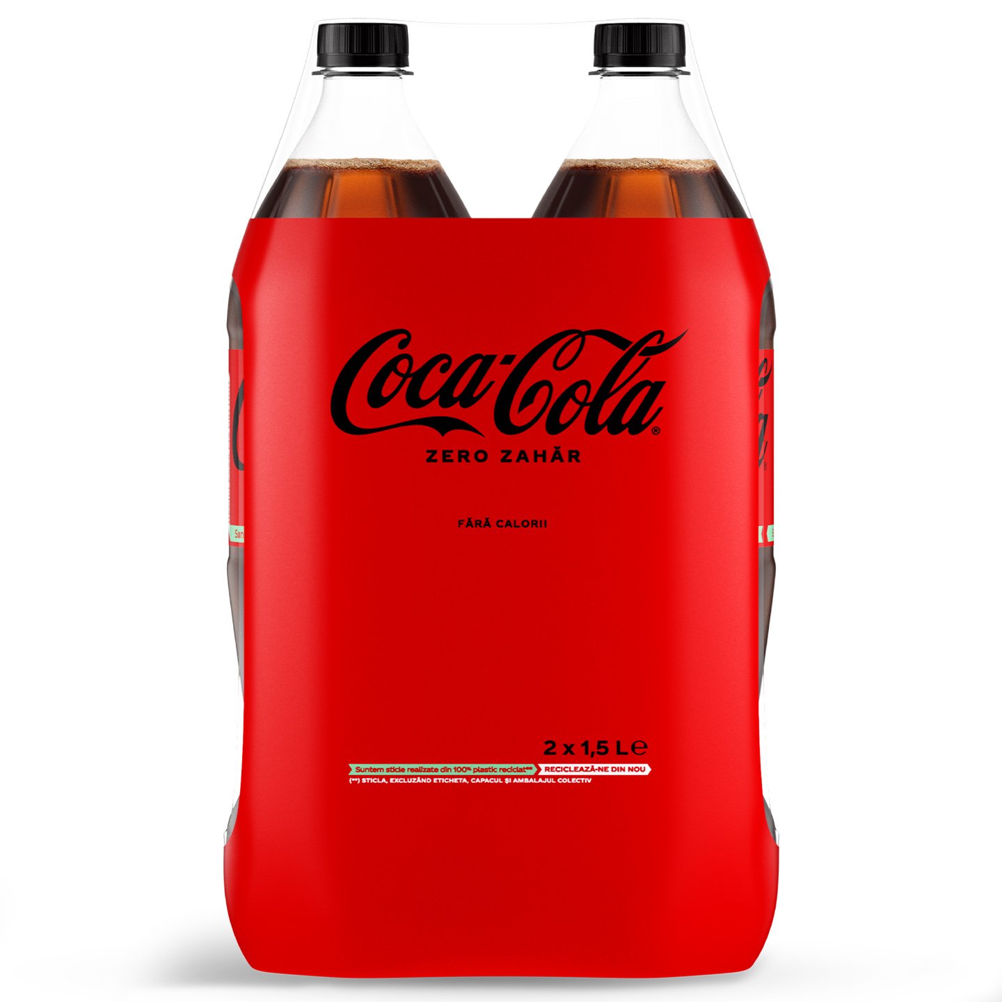 Băutură răcoritoare carbogazoasă Coca Cola Zero 2X1.5L