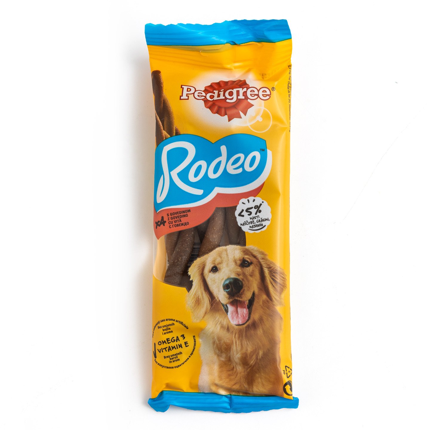 Recompense pentru câini cu vită, Rodeo, Pedigree 70g