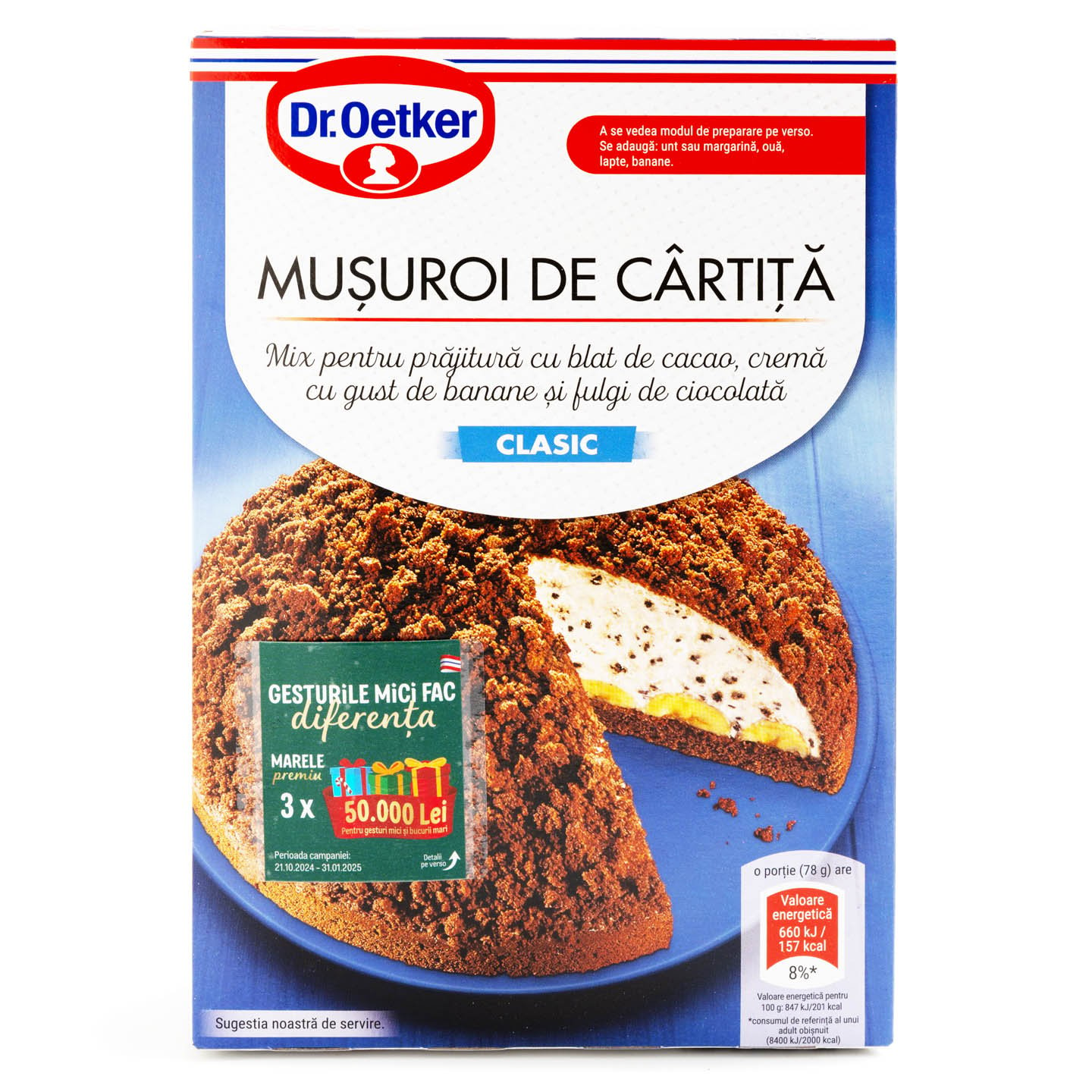 Mix pentru prajitură Mușuroi de Cârtiță 350g Dr. Oetker 350g