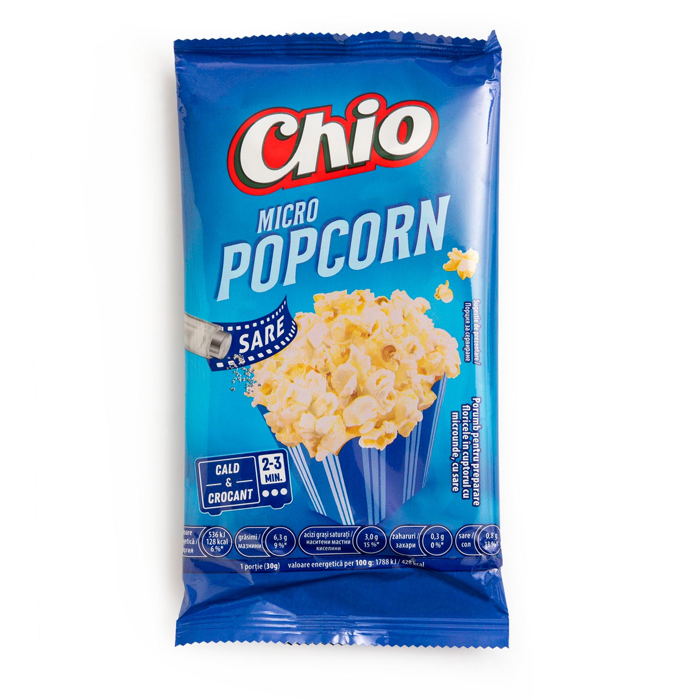 Popcorn pentru microunde Chio 80g / 90g, diverse sortimente