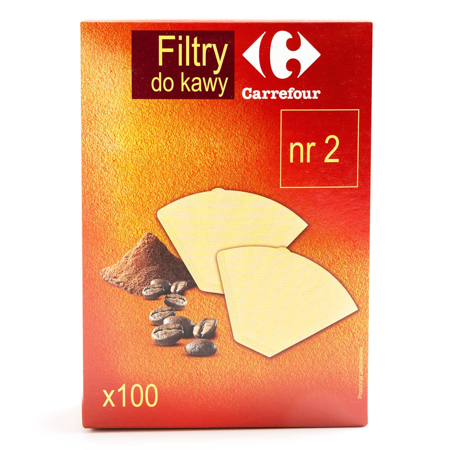 Filtre pentru cafea nr. 2 Carrefour 100 bucăți