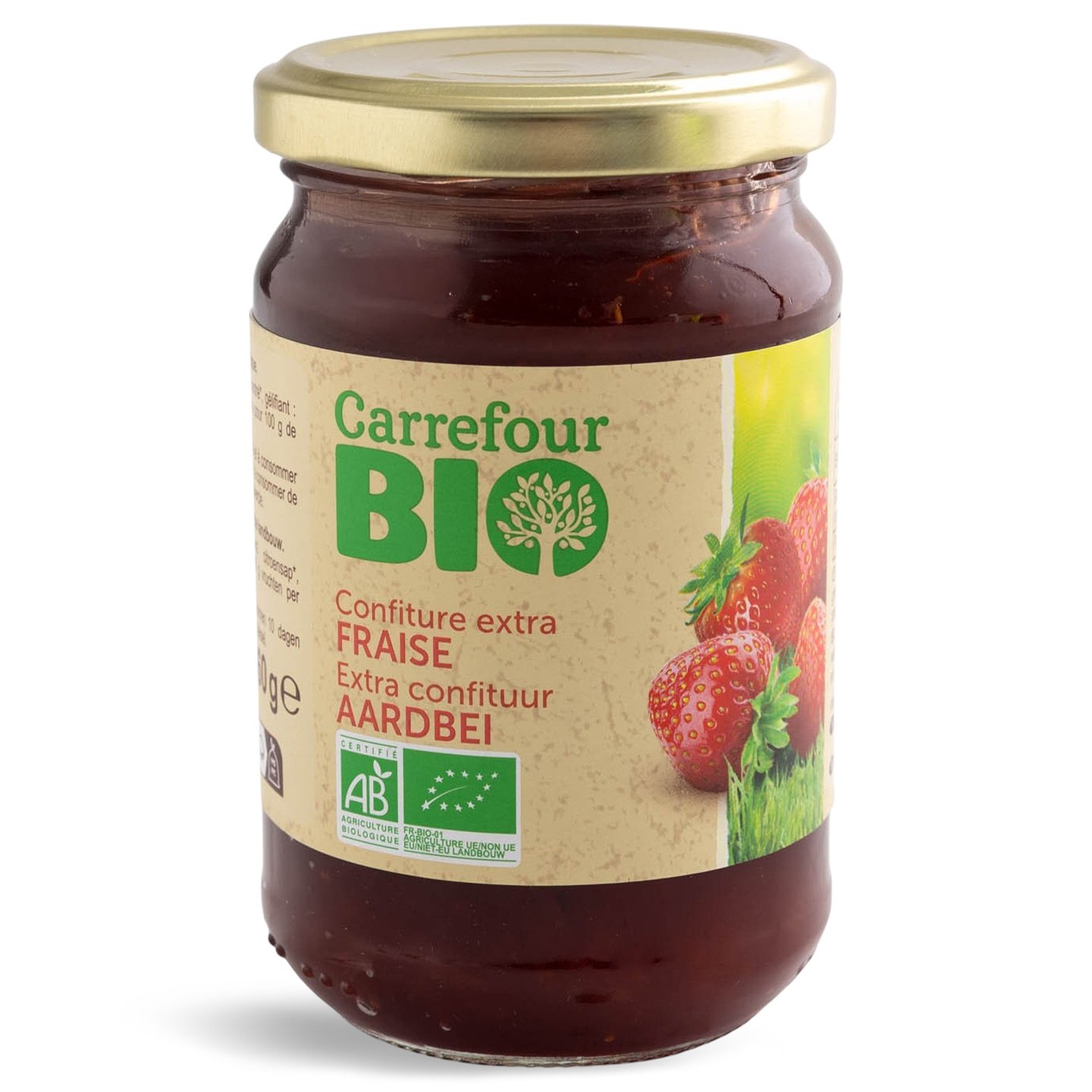 Gem de căpșuni Carrefour Bio 360g