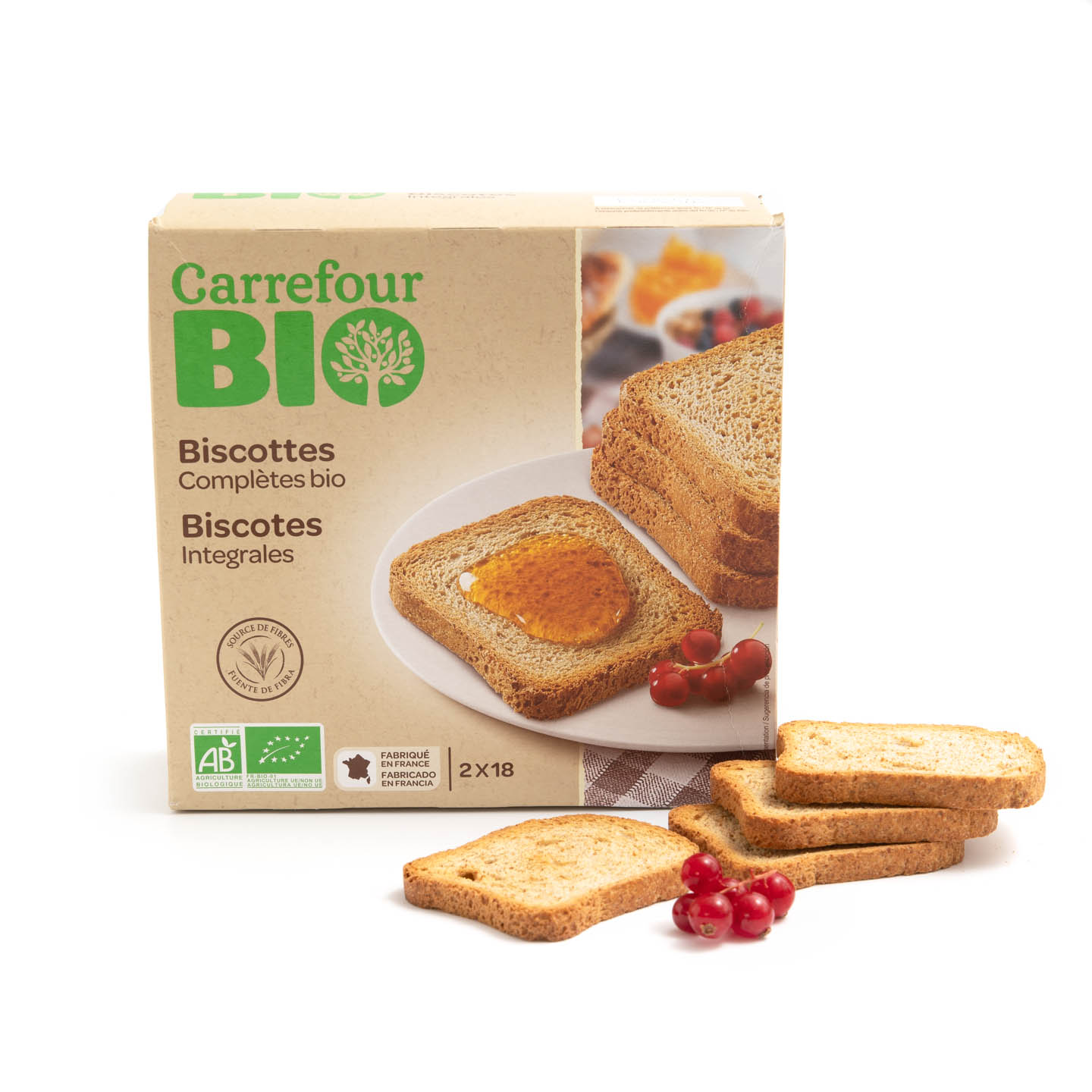 Pâine prăjită Carrefour Bio 300g