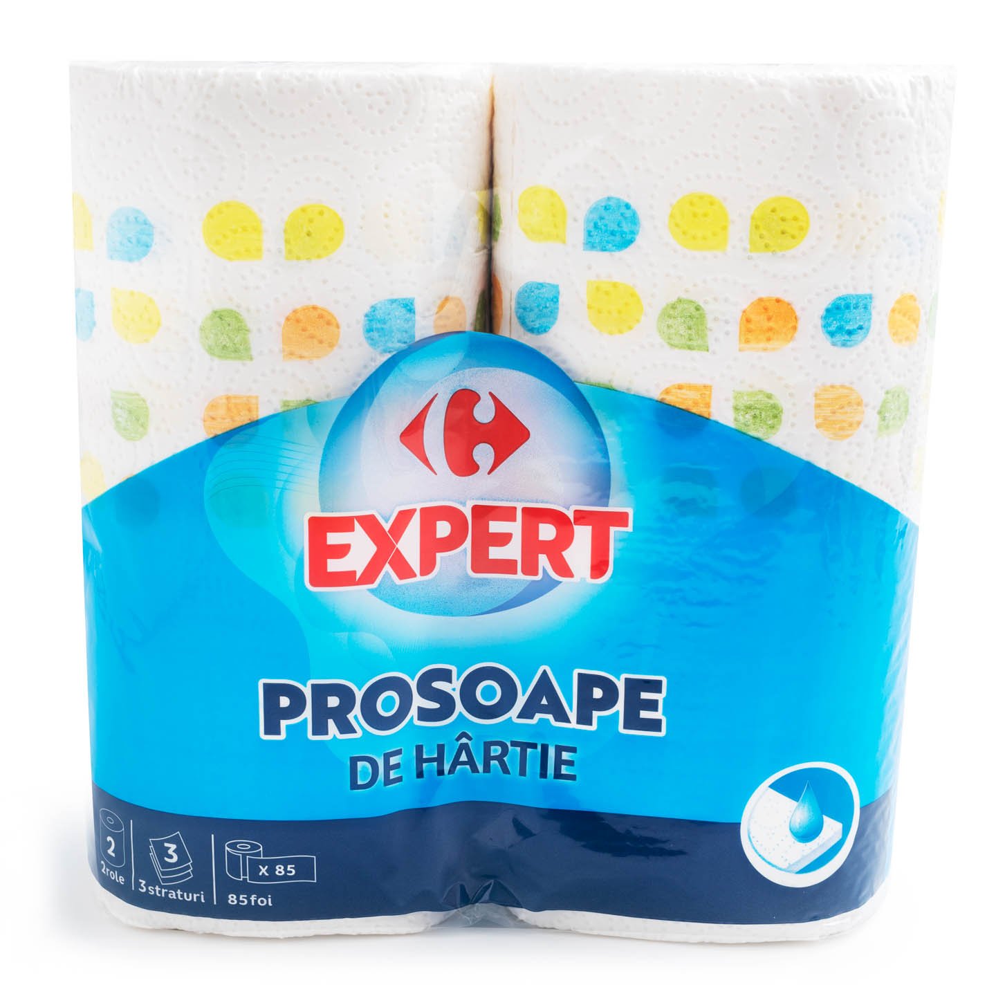 Prosoape de hârtie Carrefour Expert 3 straturi, 2 role