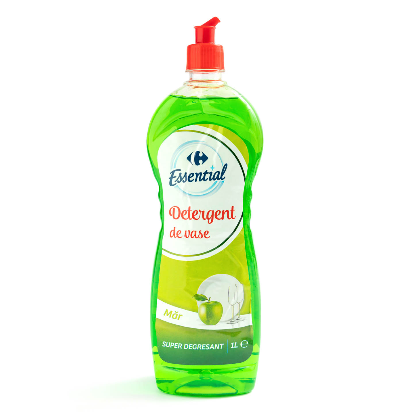 Detergent de vasa Lămâie / Măr Carrefour Essential 1L