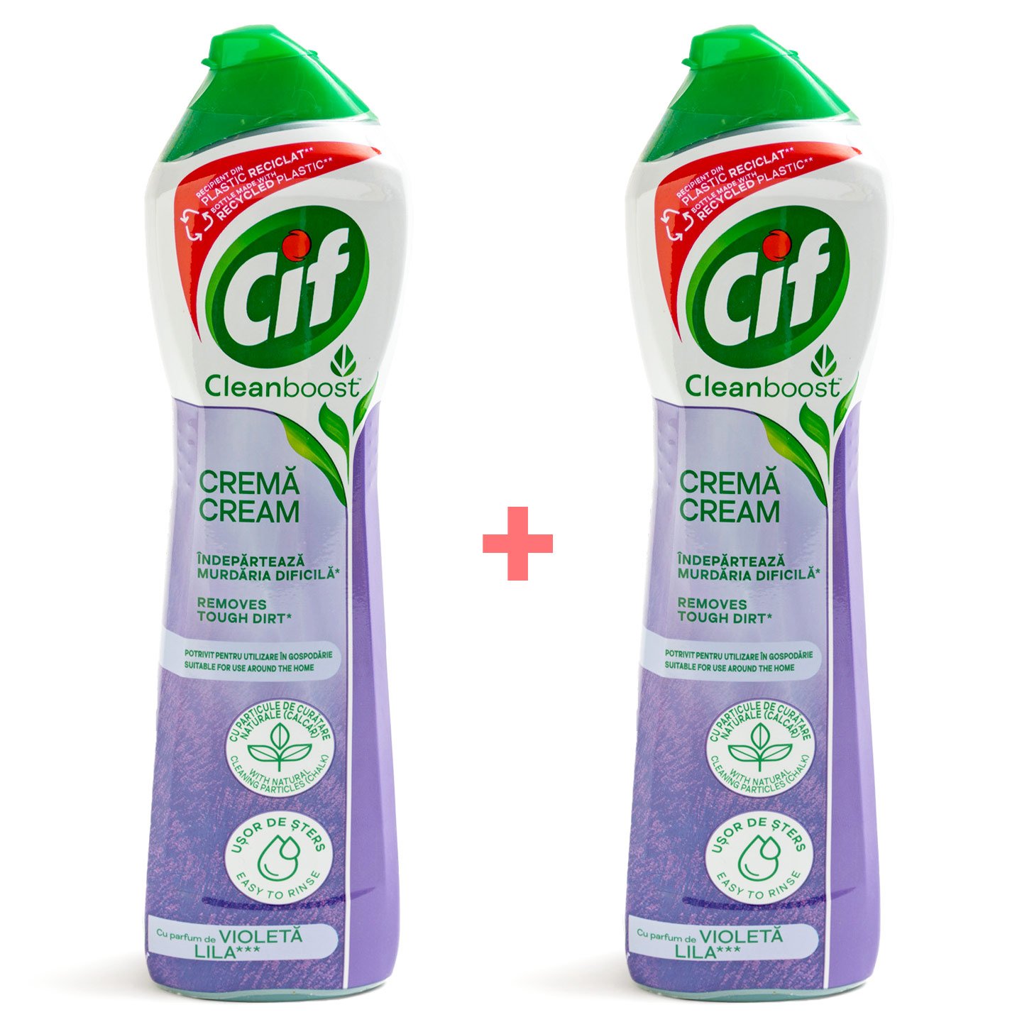 Cremă de curățat Original / Parfum de Violetă / Lămâie / Pink Flower Cif 500ml