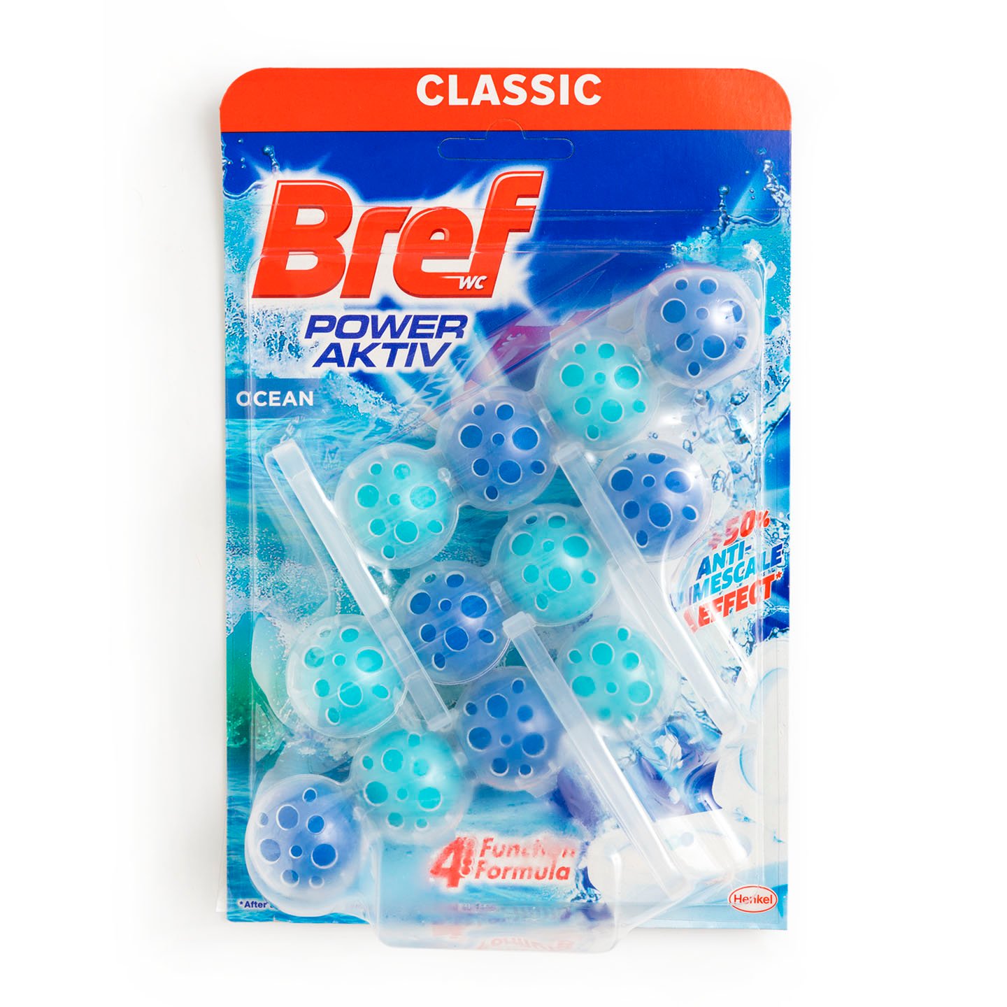 Odorizant pentru vasul de toaletă Bref 3x50g, diverse sortimente