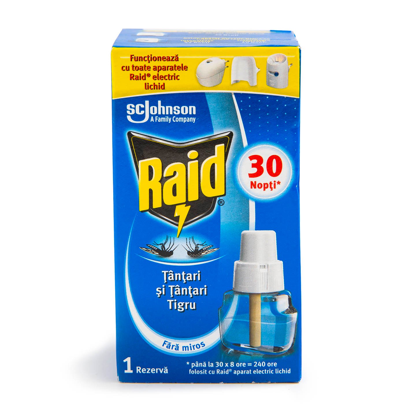 Rezervă lichidă împotriva tânțarilor pentru aparat electric Raid 21ml