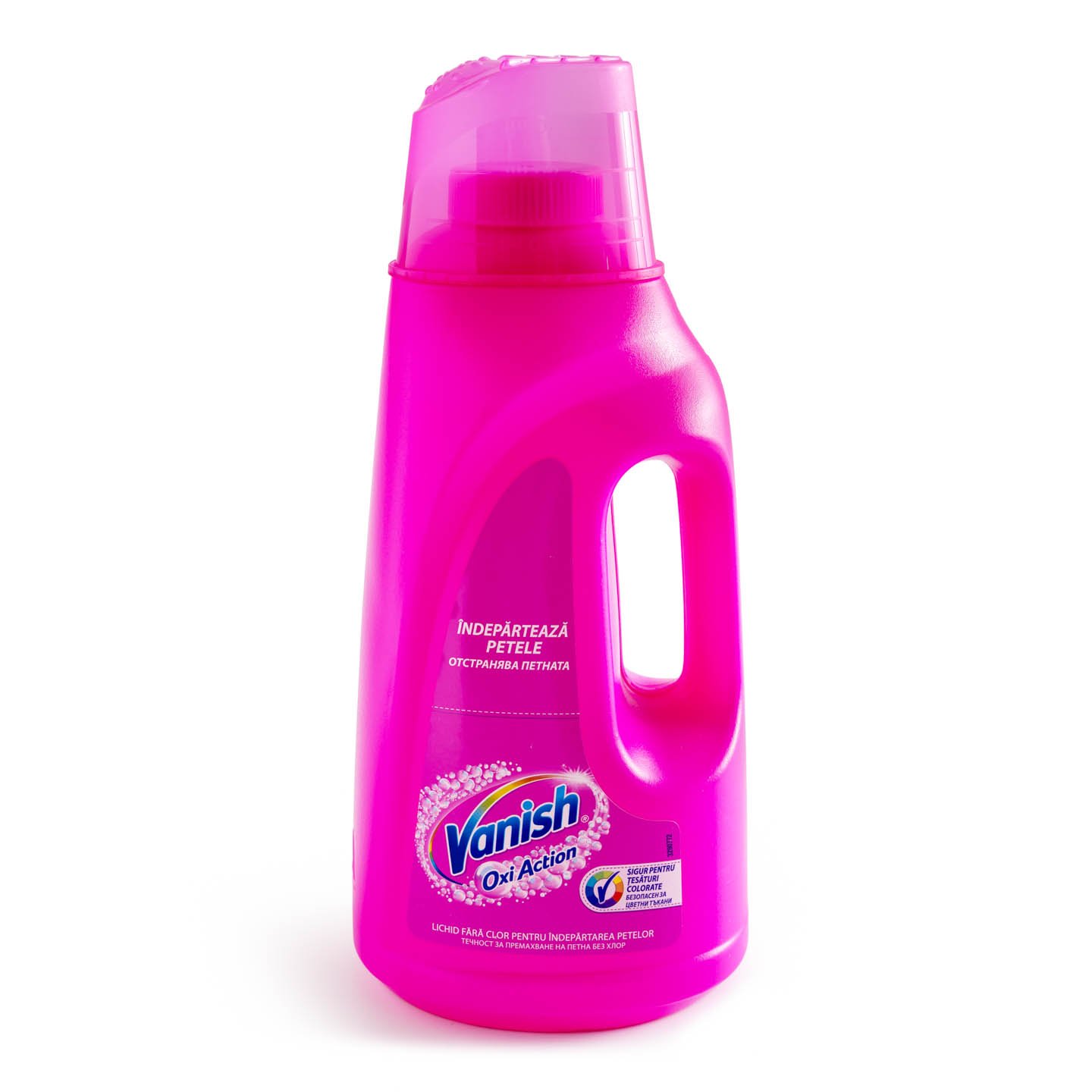 Soluție pentru îndepărtarea petelor, rufe albe / colorate Vanish 1.88L / 2L