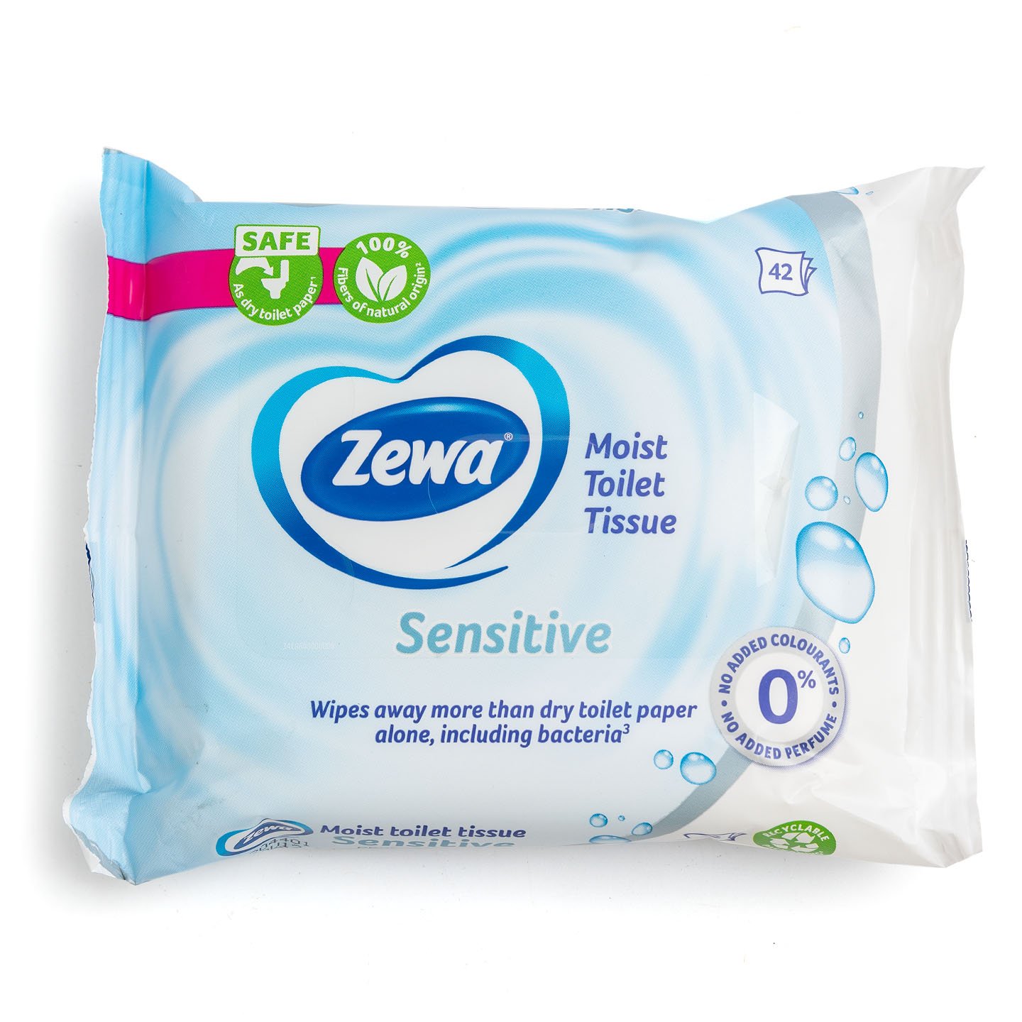 Hârtie igienică umedă Sensitive / Aloe Vera / Almond Milk Zewa 42 bucăți