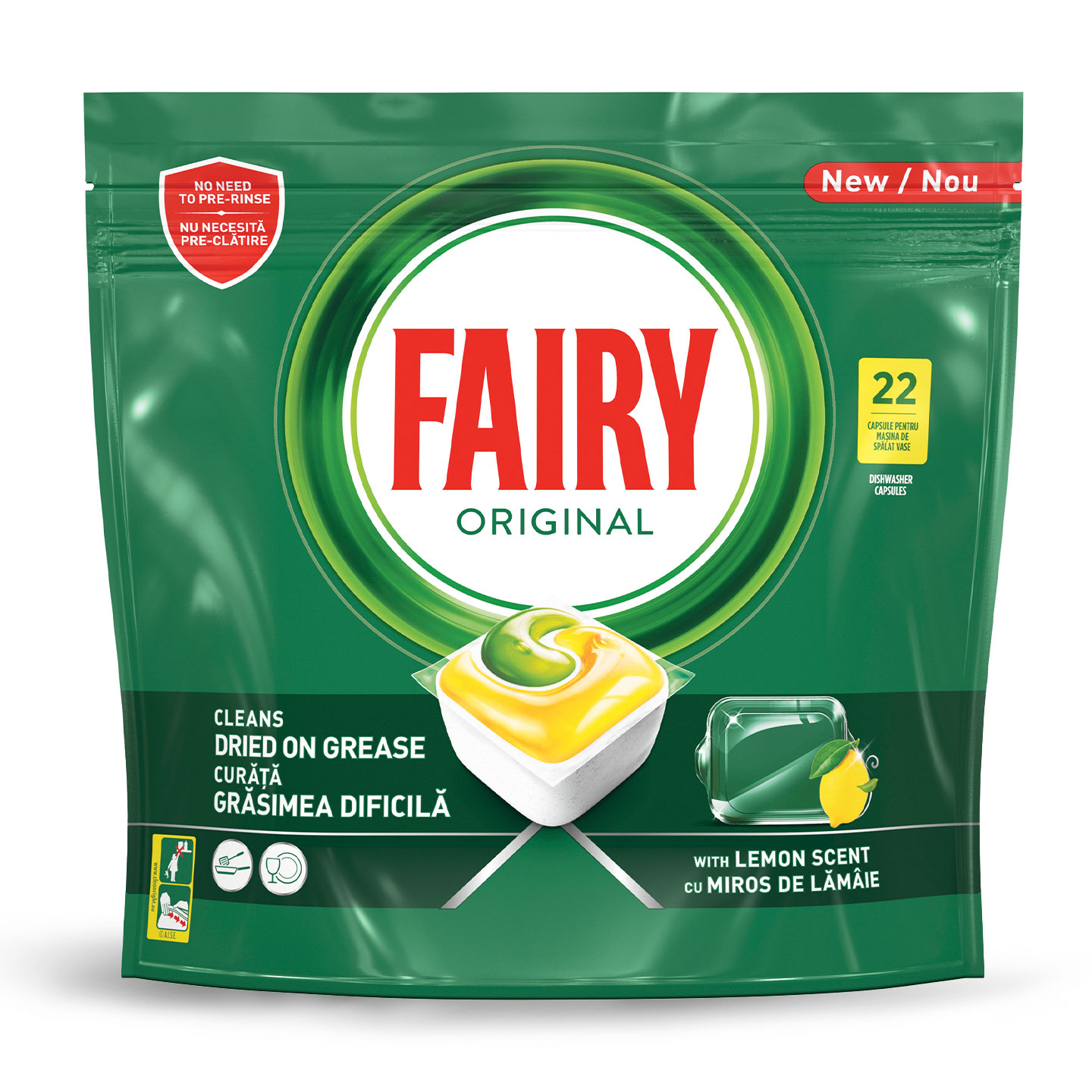 Detergent automat pentru mașina de spălat vase Fairy 22 bucăți