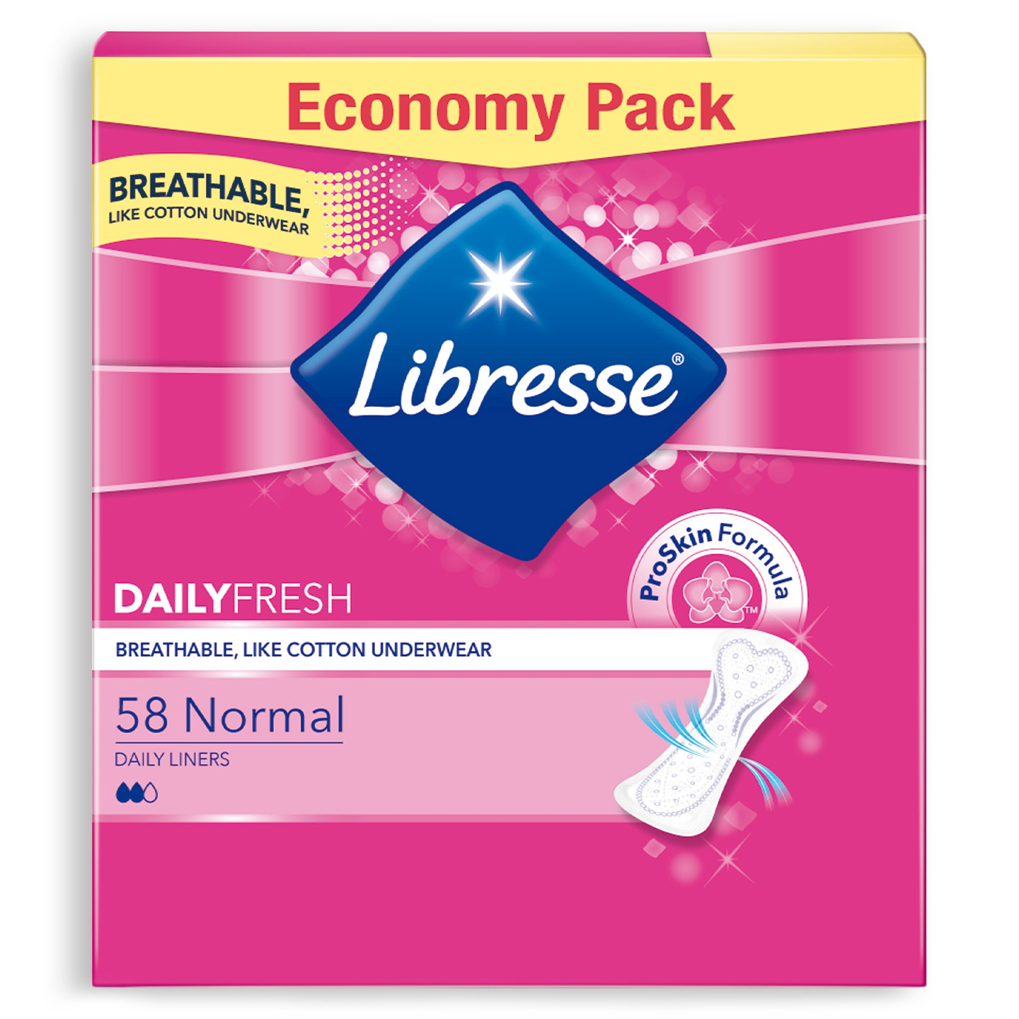 Absorbante zilnice Libresse Normal, 58 buc.