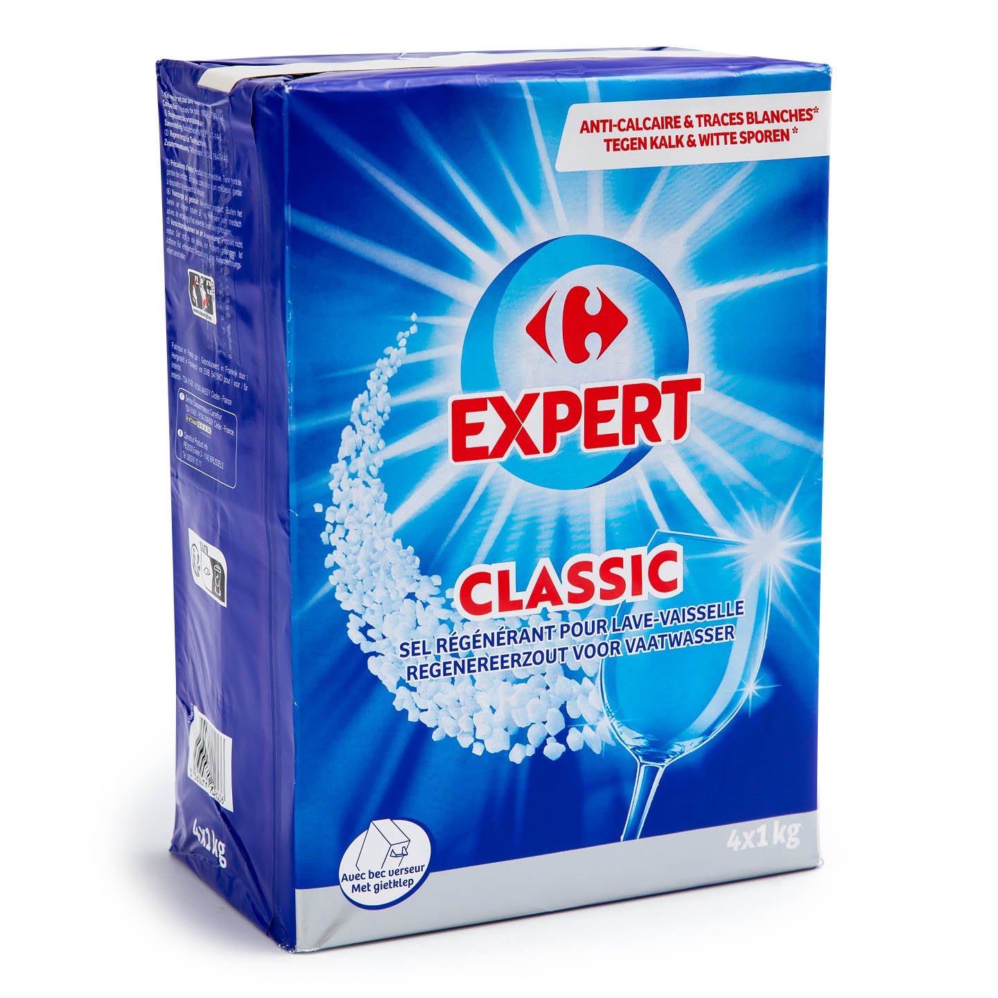 Sare pentru mașina de spălat vase Carrefour Expert, 4x1kg