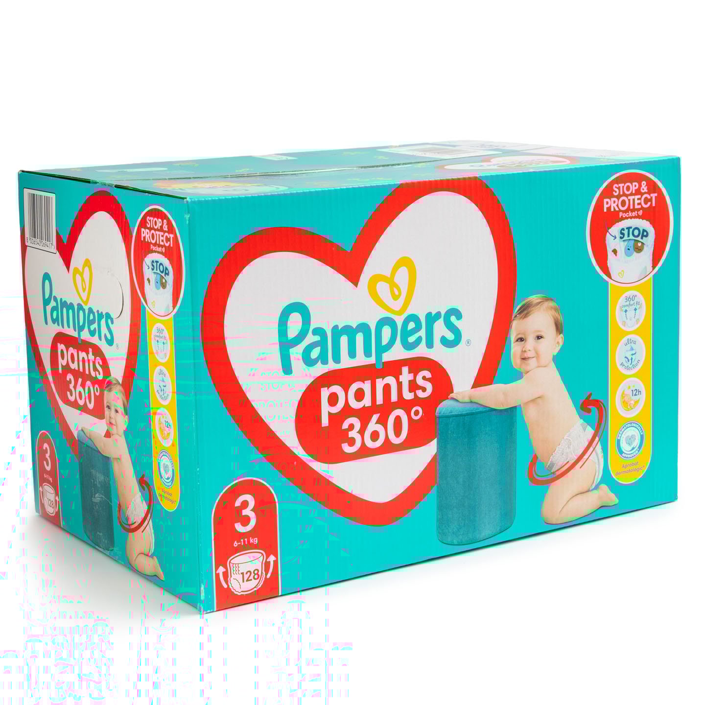 Scutece chilotel Pampers Pants Mega Box Marimea 3, 6-11 kg, 128 bucați