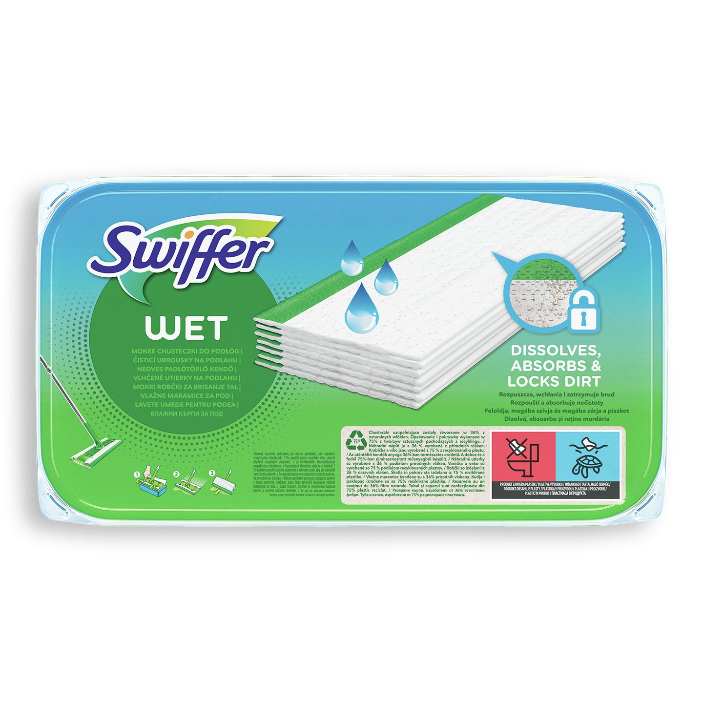 Lavete umede pentru pardoseală Sweeper 10 bucăți