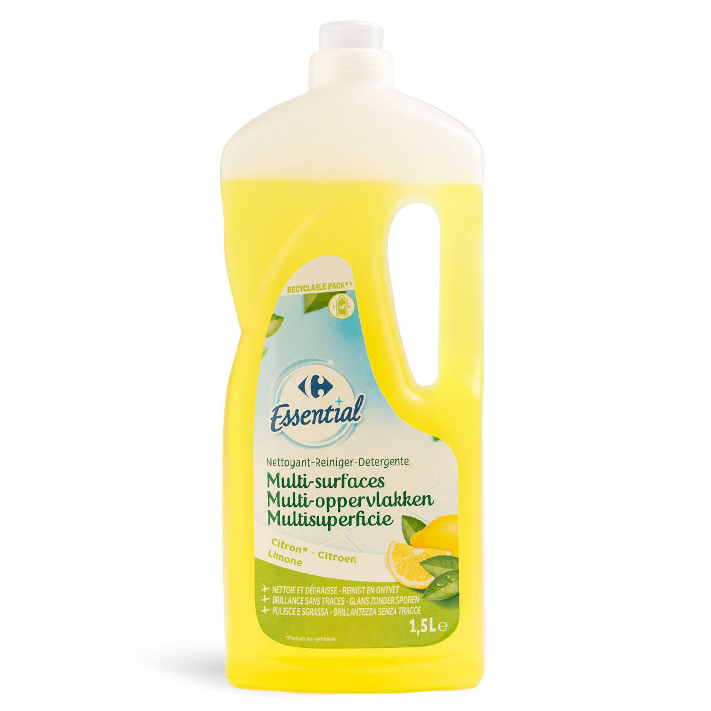 Detergent multisuprafețe Lămâie Carrefour Essential 1.5L