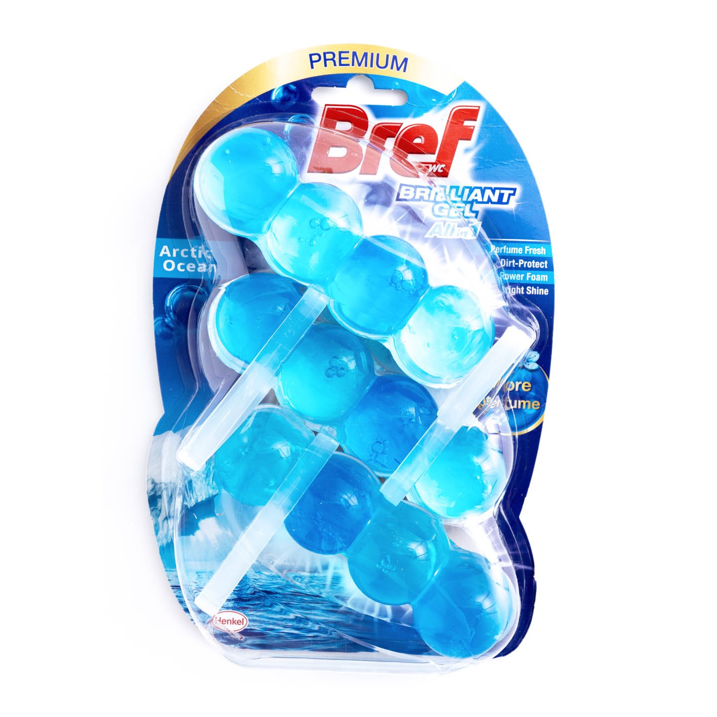 Odorizant toaletă gel, Arctic Ocean / Spring Bref 3x42g