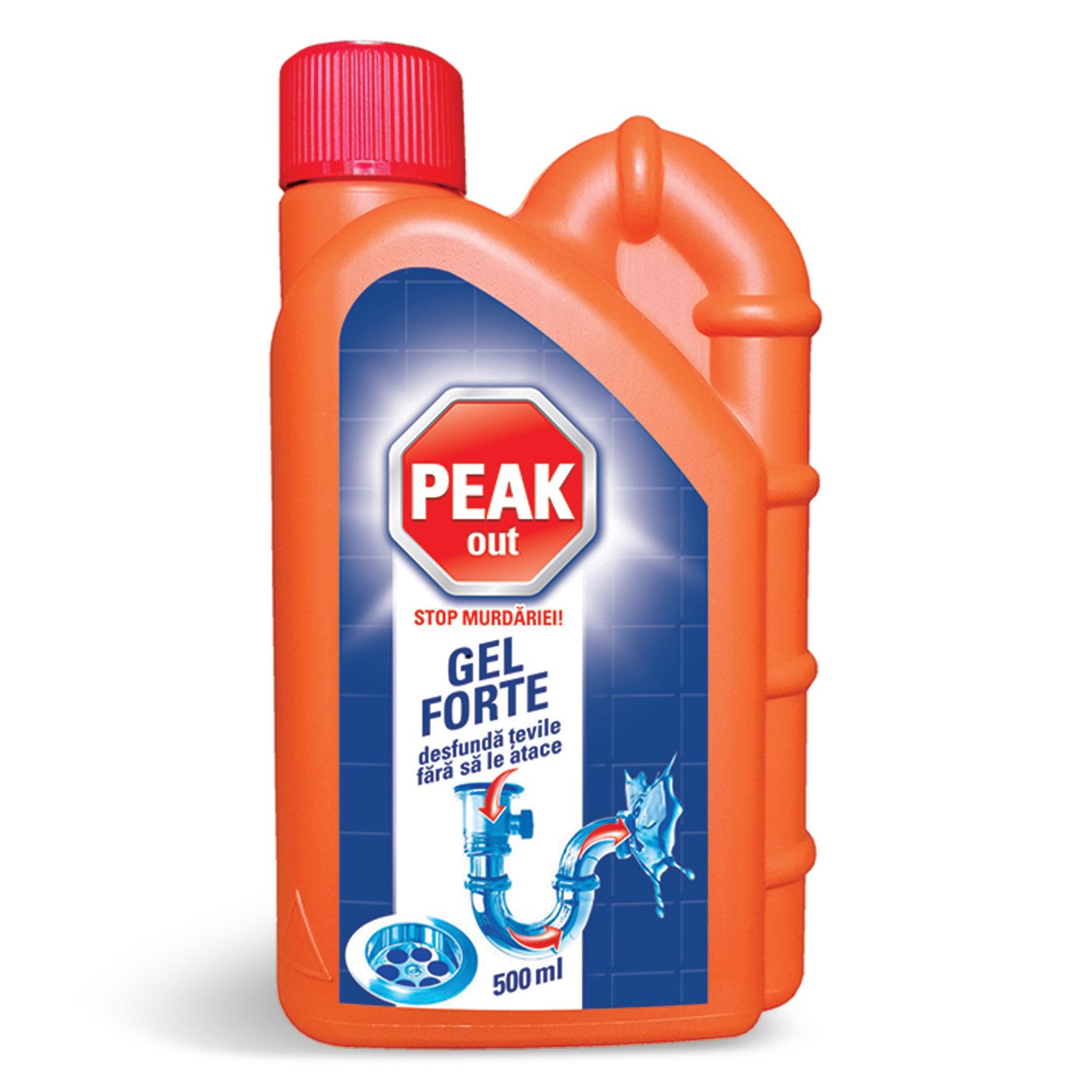 Detergent gel pentru desfundarea țevilor Peak 500ml