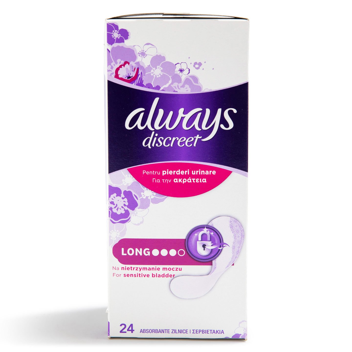 Absorbante zilnice pentru incontinență Long / Normal Always 24 bucăți / 28 bucăți
