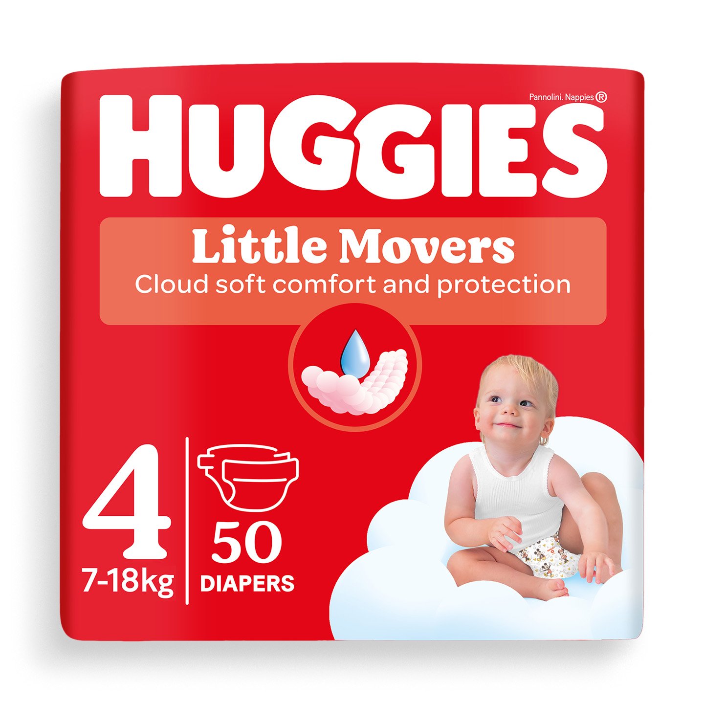 Scutece bebe Huggies mărimi  3 / 4 / 5 56buc / 50buc / 48buc