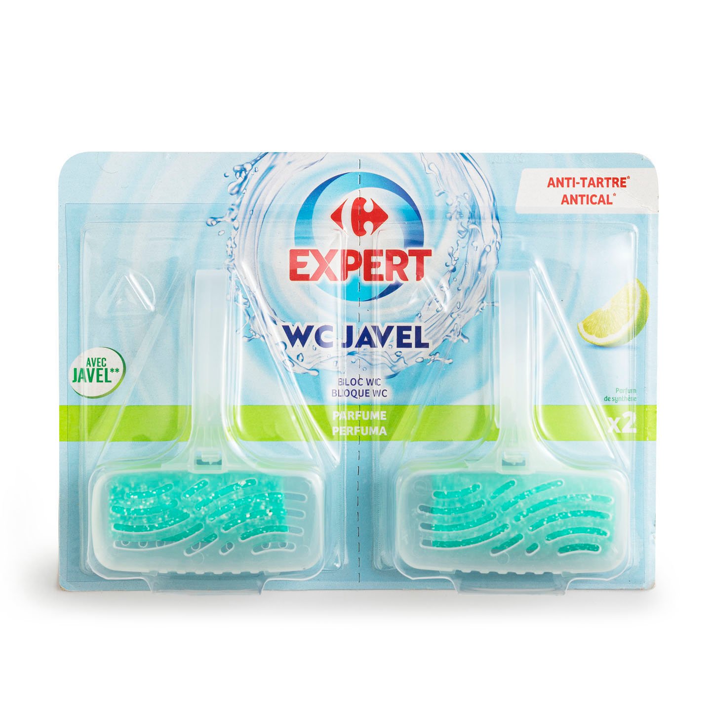 Odorizant pentru vasul de toaletă Carrefour Expert, 2x40g