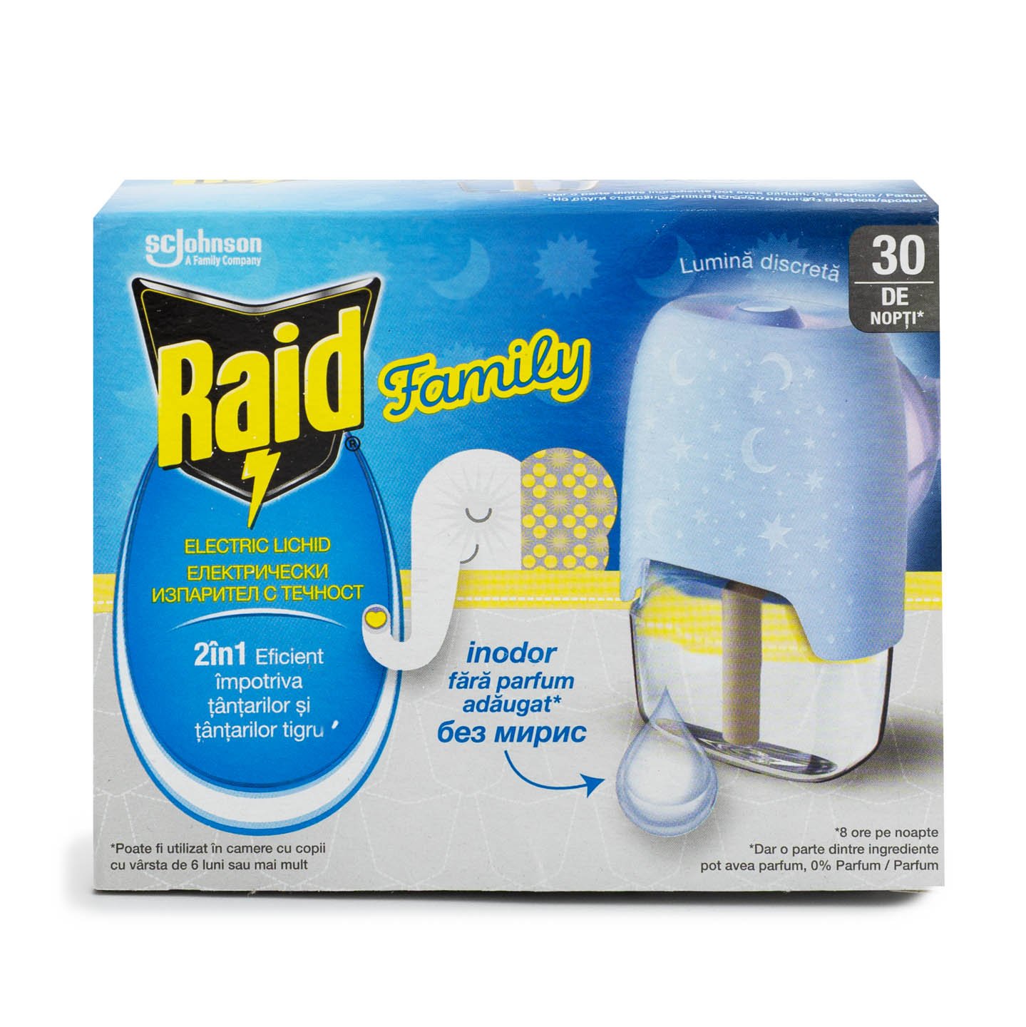 Aparat electric cu lichid antițânțari Raid 21ml