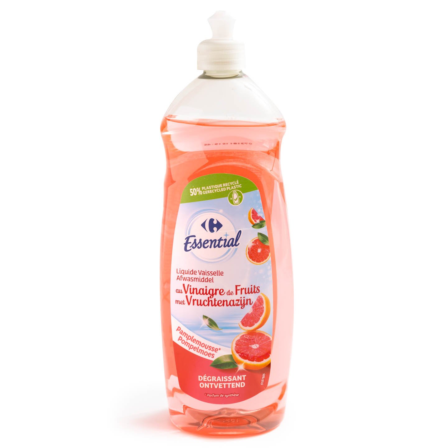 Detergent de vase Grapefruit / Zmeură Carrefour Essential 750ml