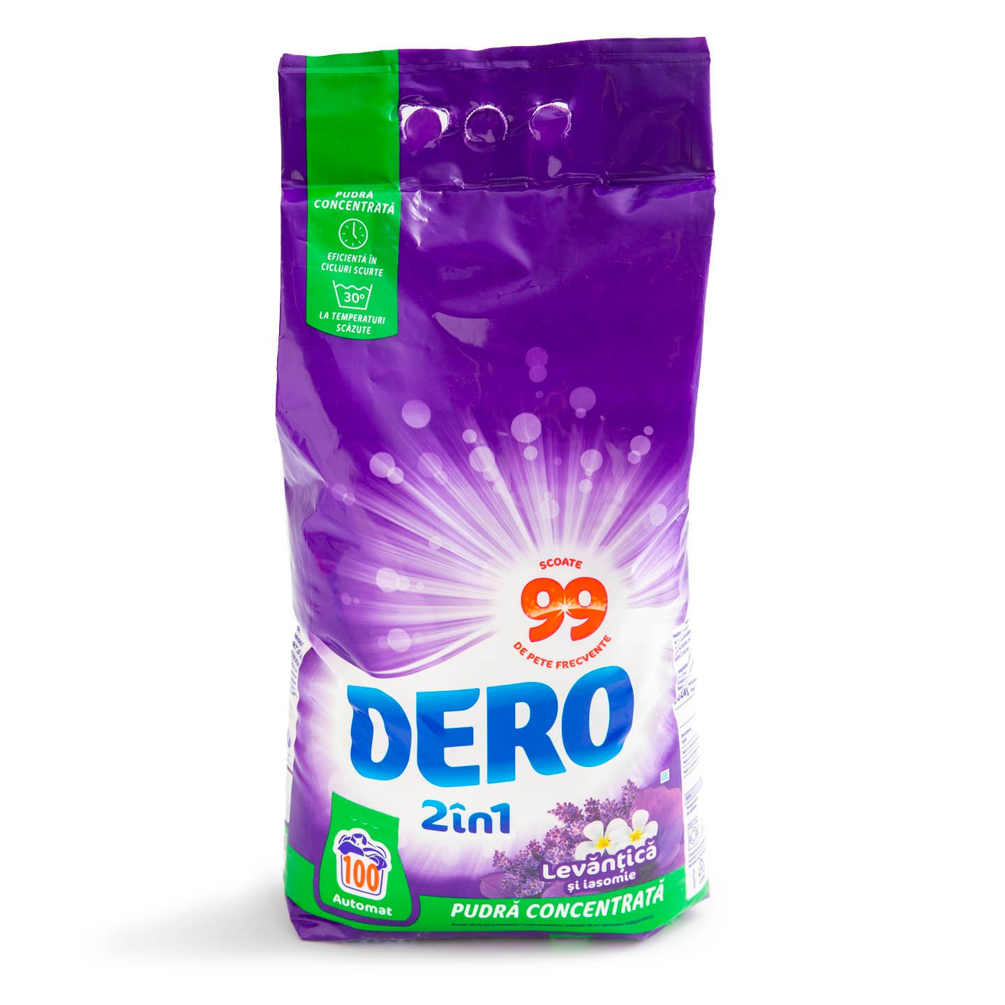 Detergent automat pudră Levănțică&Iasomie / Prospețimea Muntelui Dero 7.5kg