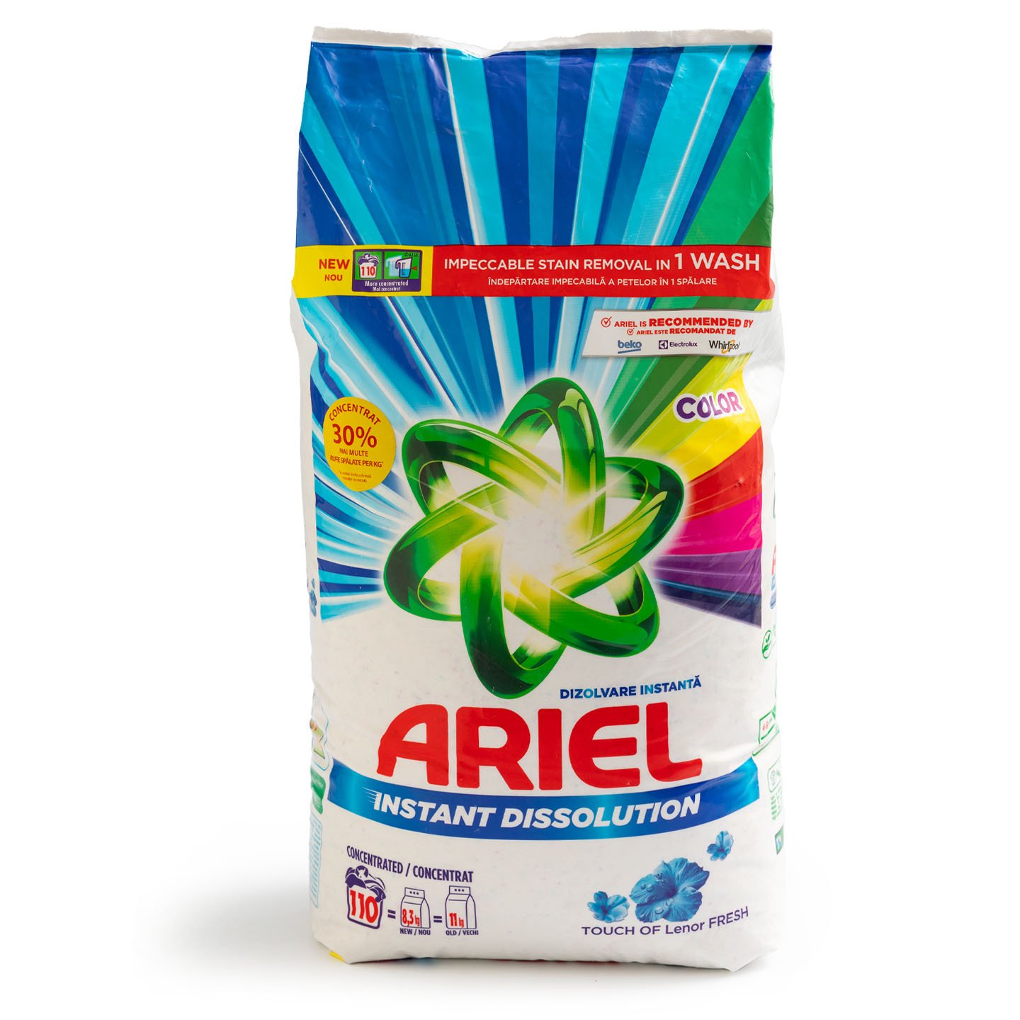 Detergent automat pudră Touch of Lenor Fresh Color Ariel 8.25kg